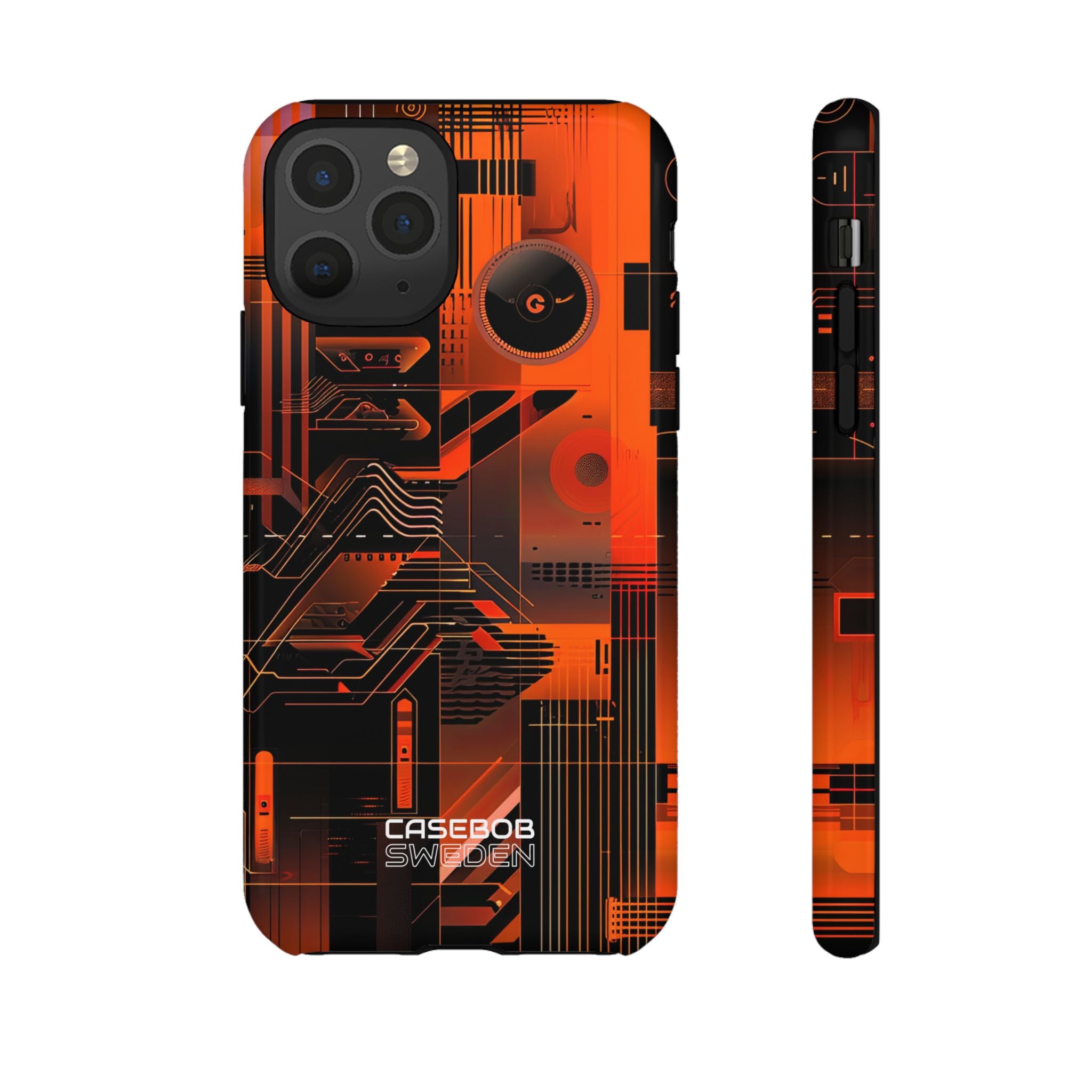 Orange Circuit Dreams iPhone 11 - Tough