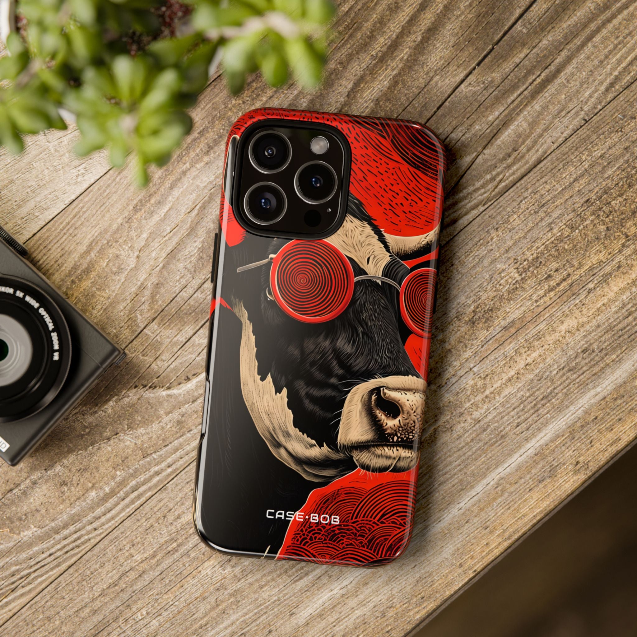 Hypnotic Cow iPhone 16 Pro Max Case - Tough