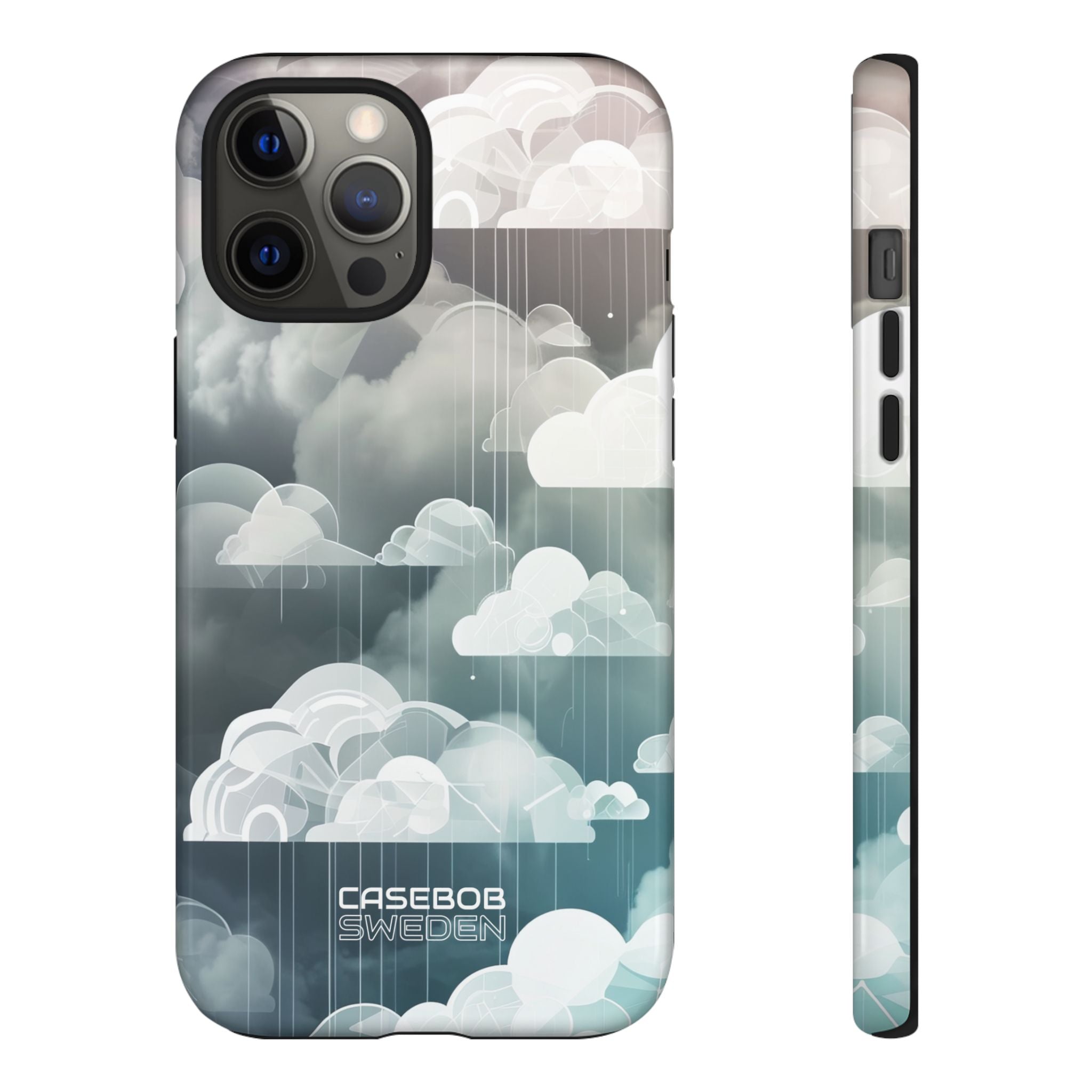 Silver Dream Clouds iPhone 12 - Tough