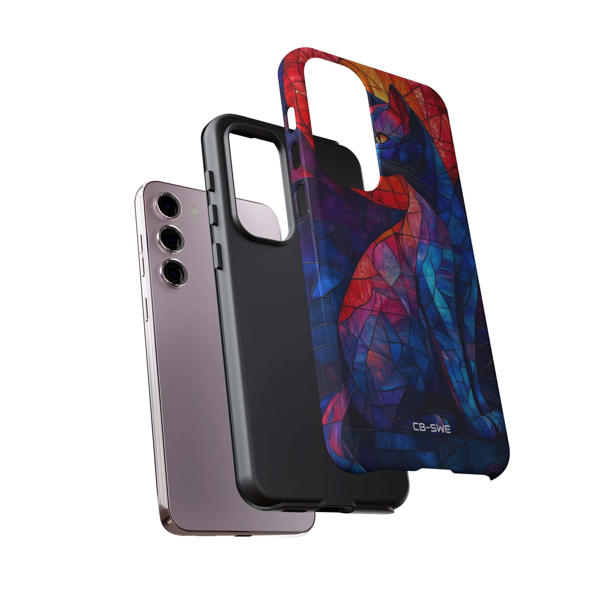 Cat Silhouettes Glow - Samsung Case