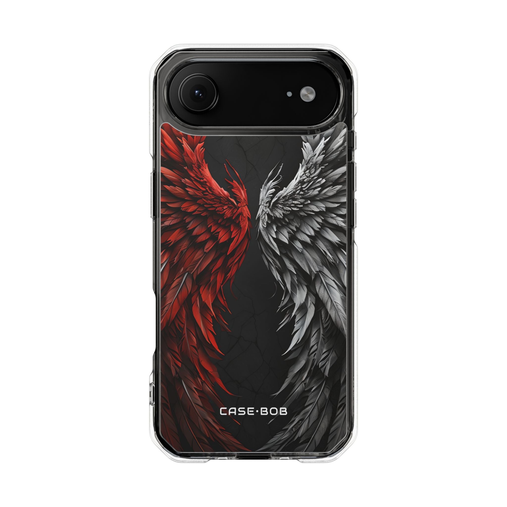 Crimson Silver Wings iPhone 17 Air Cover - Impact