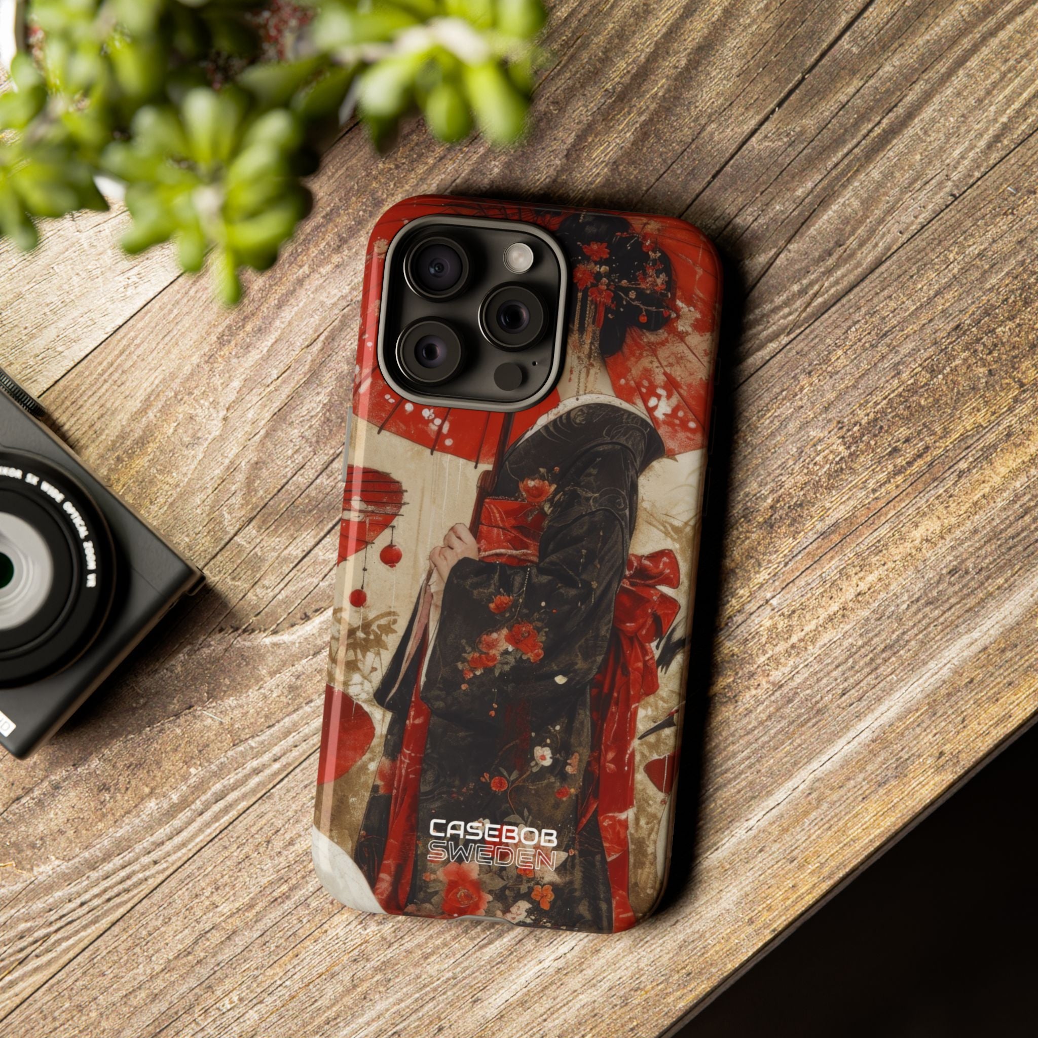 Scarlet Crane Dreams iPhone 15 - Tough
