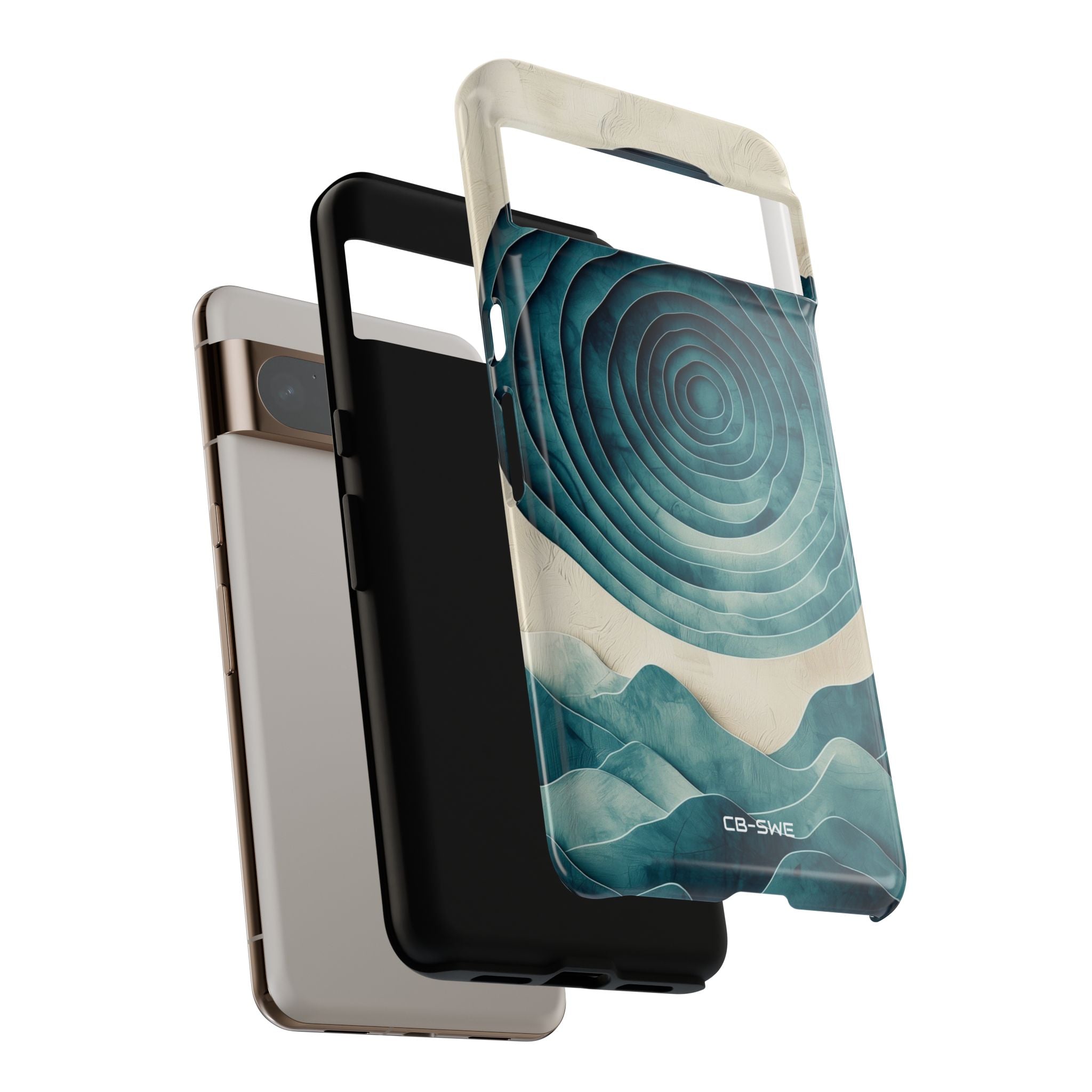 Waves Embrace Circles - Google Pixel Case