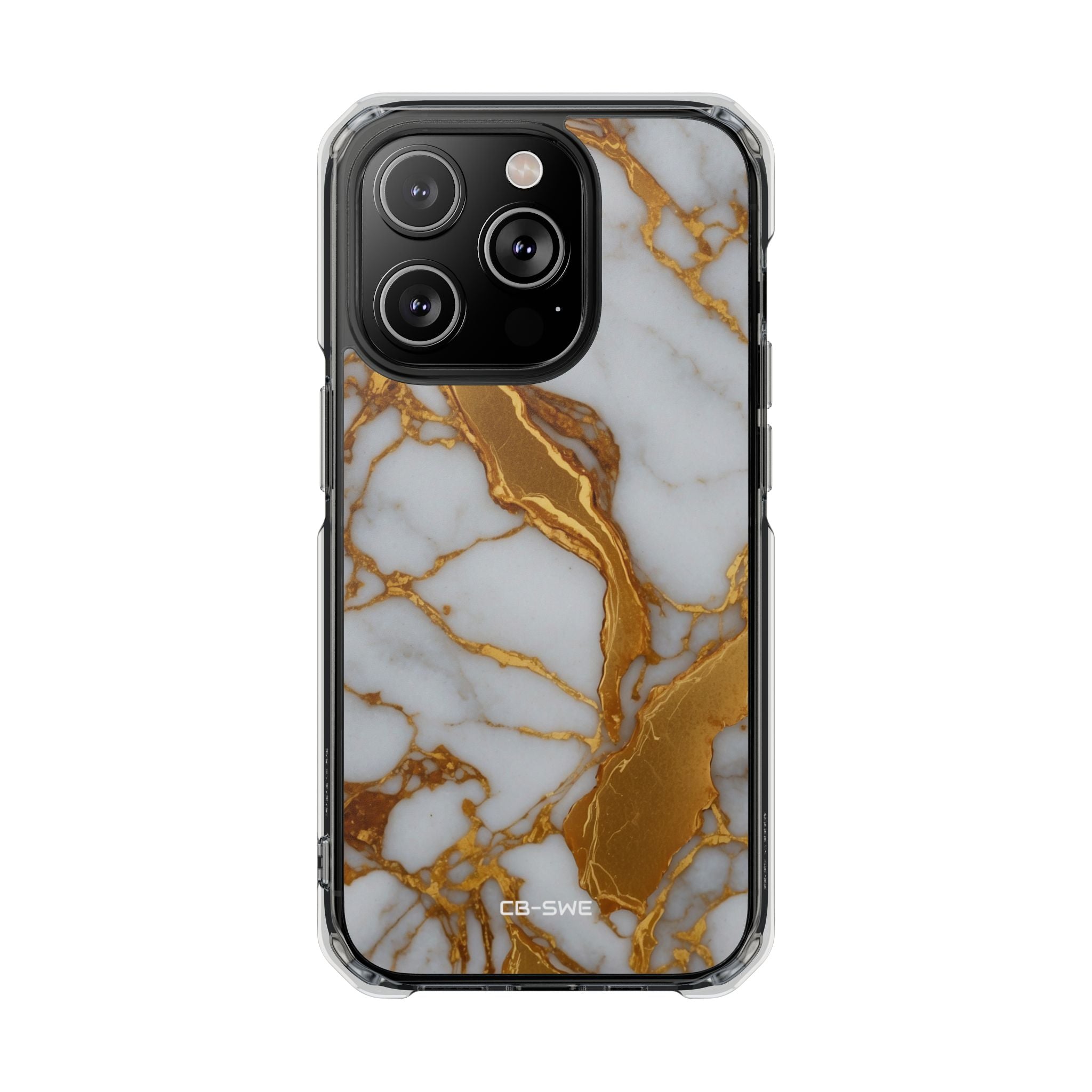 Golden Veins Flow iPhone Case - Impact