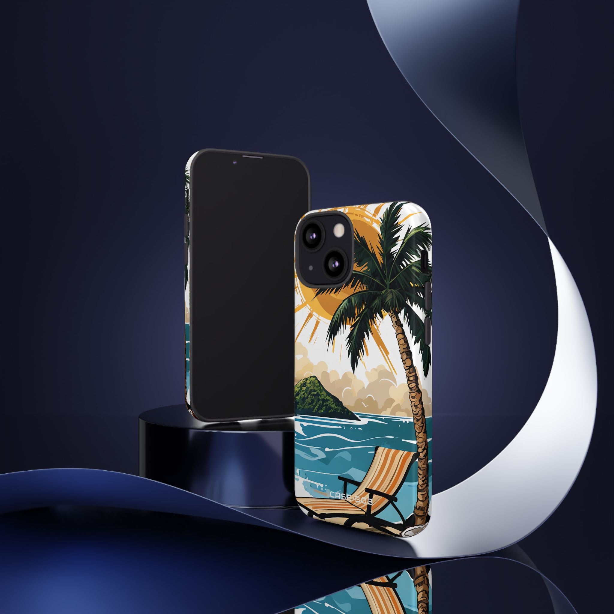 Sunny Palm Breeze iPhone 13 Mini Case - Tough