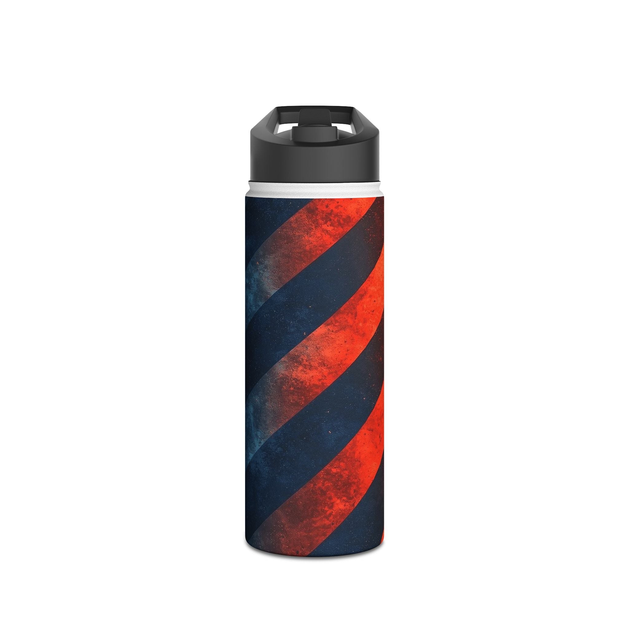 Diagonal Stripes Blaze - Stainless Steel Water Bottle