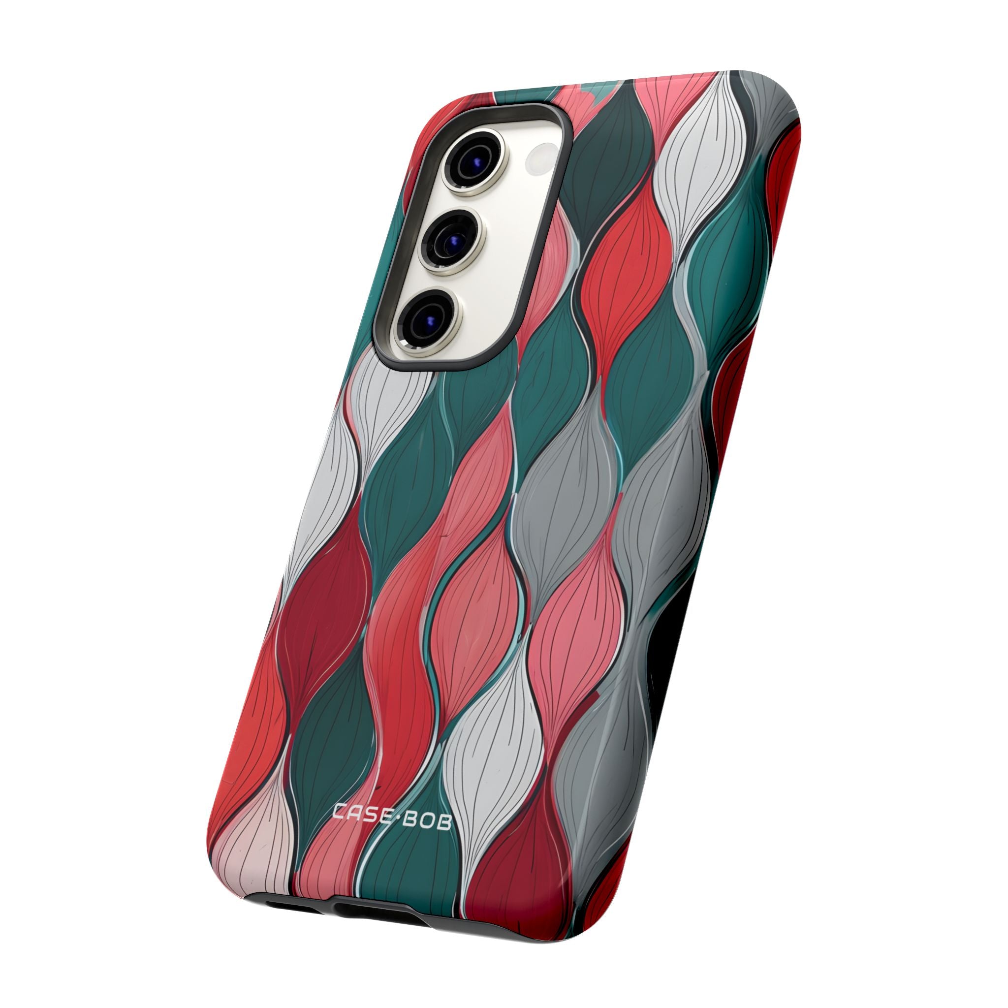 Leaf Cascade Teal Samsung S23 Case - Tough