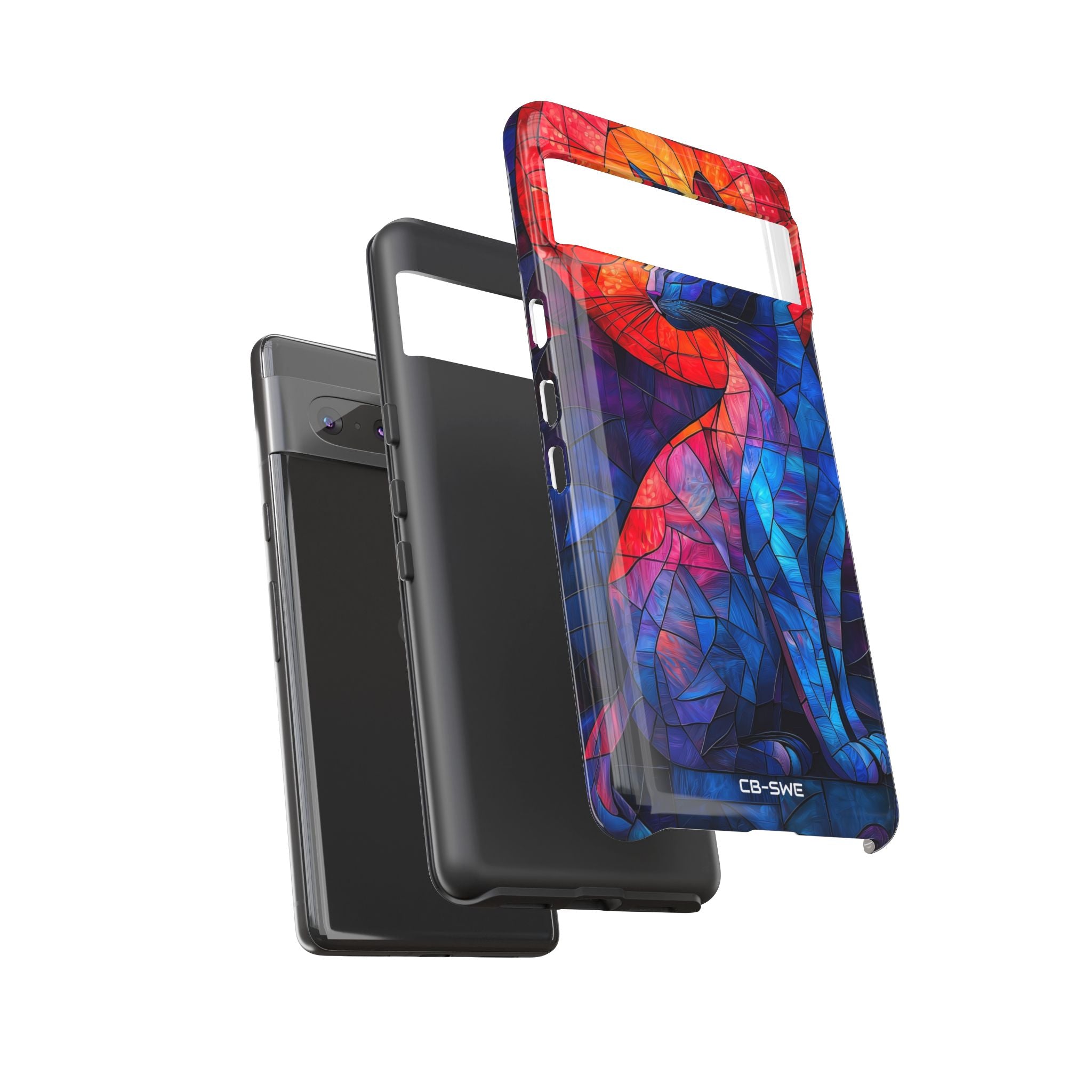 Cat Silhouettes Glow - Google Pixel Case