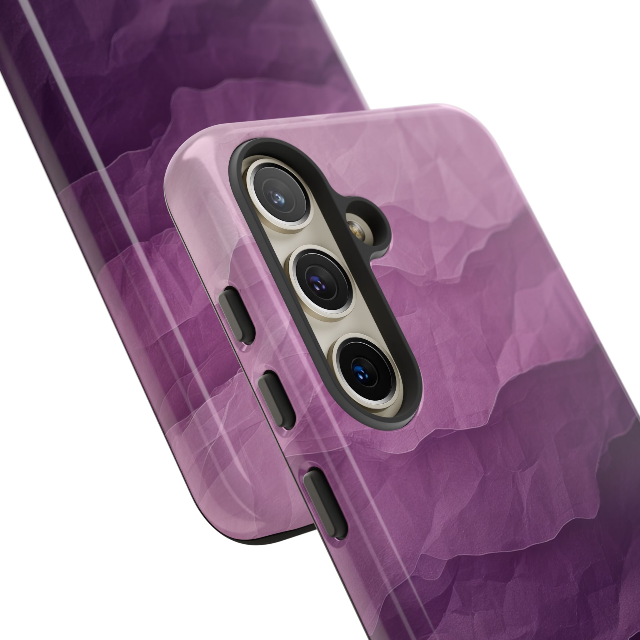 Purple Wave Layers Samsung S24 Case - Tough