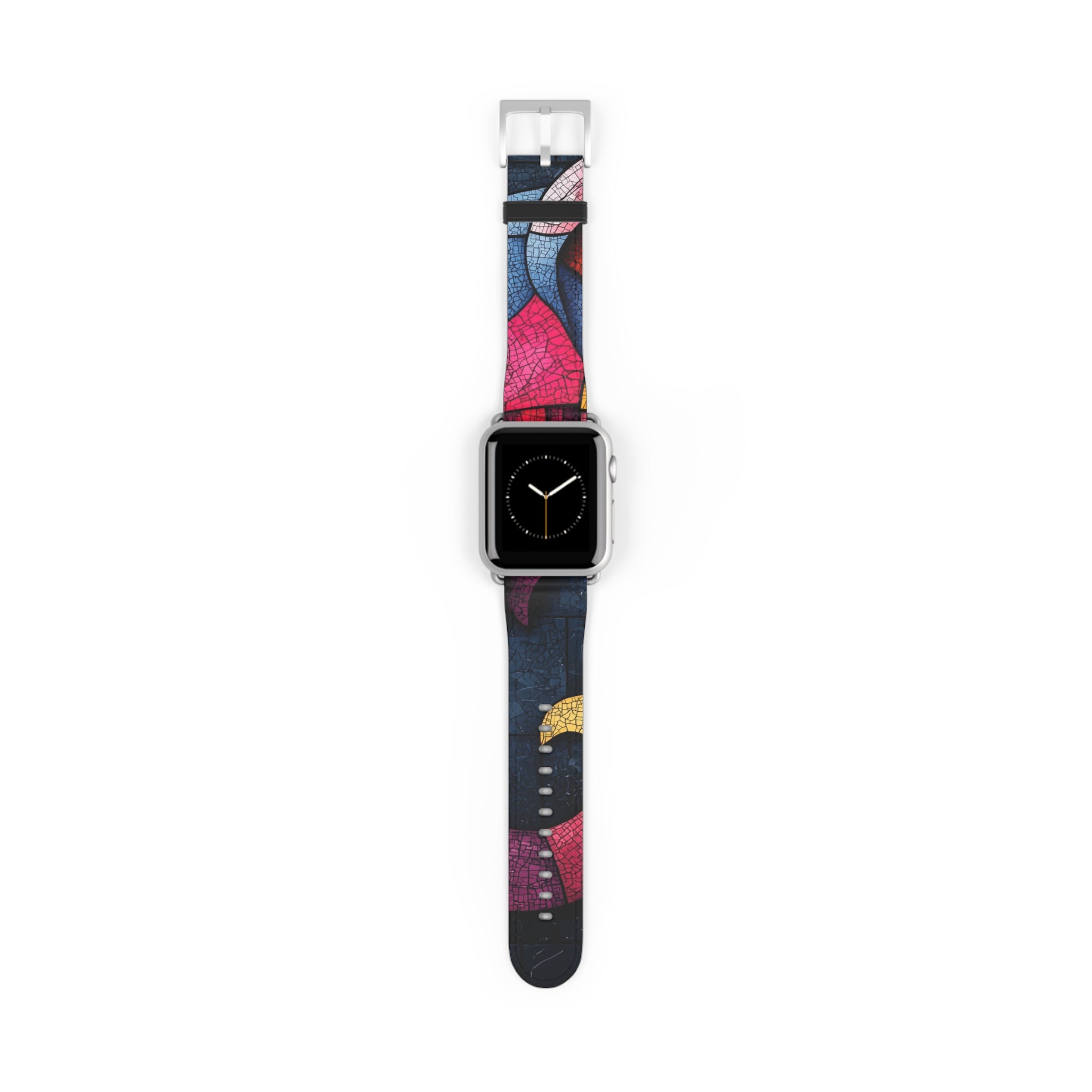 Blue Mosaic Elephant - Watch Band