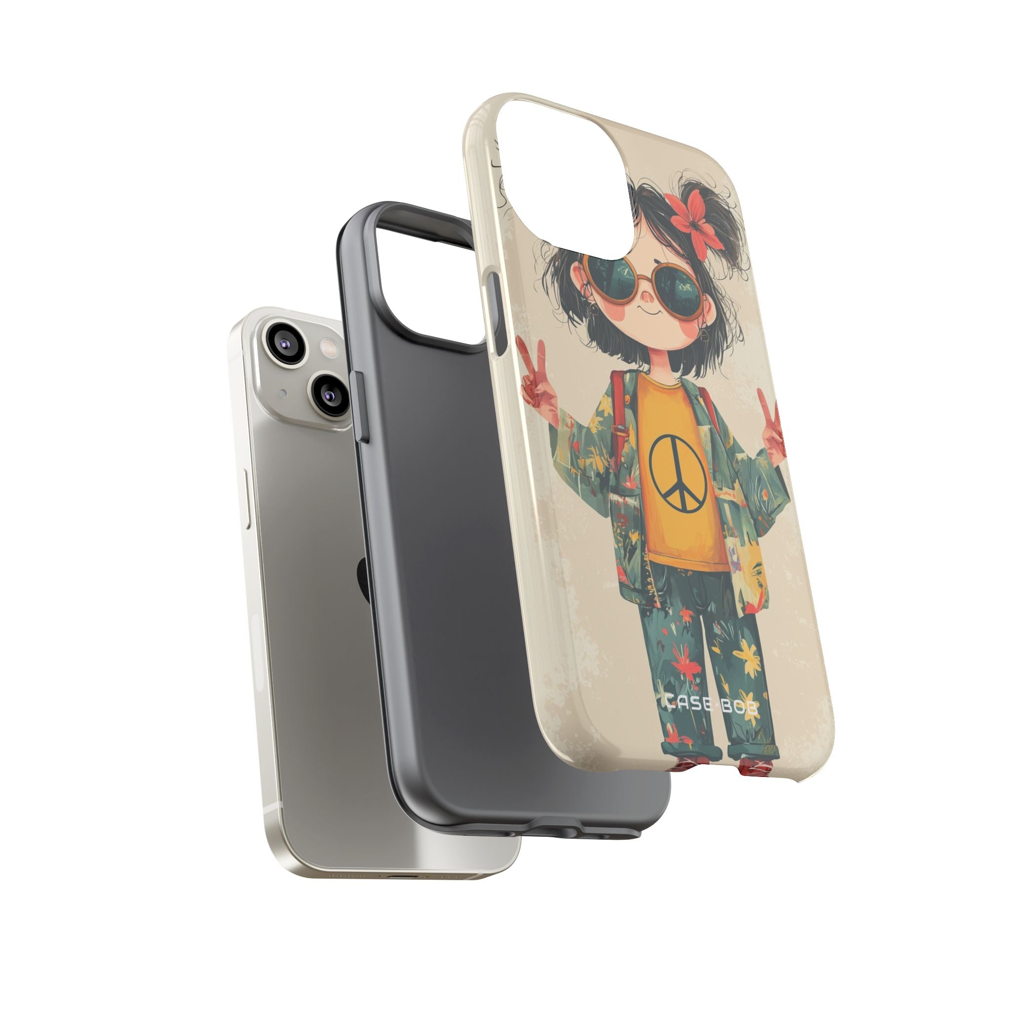 Peace Pigtails iPhone 14 Case - Tough