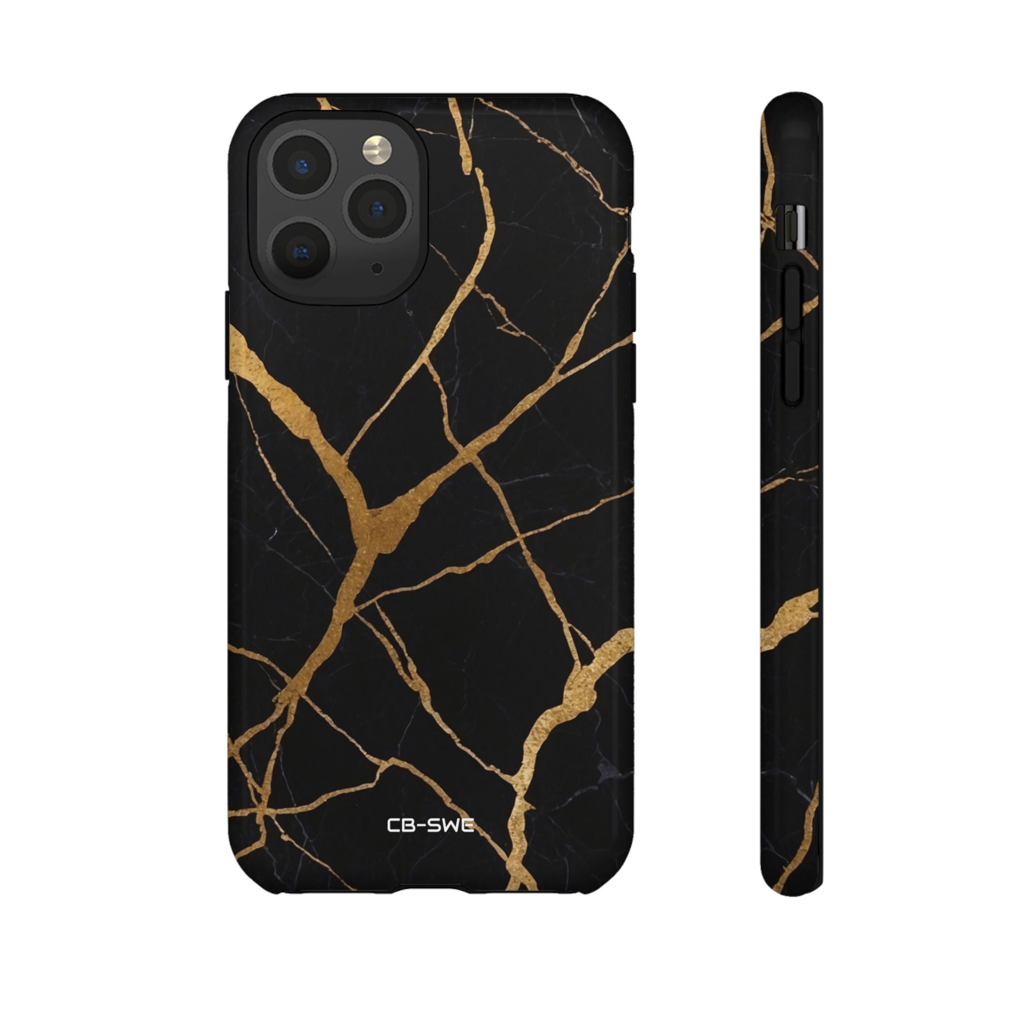 Golden Veins Twist - iPhone Case