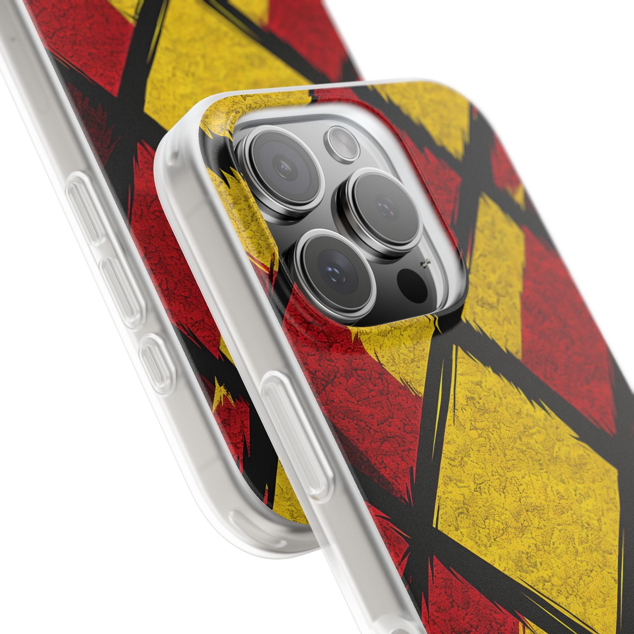 Cracked Diamond Grid iPhone 16 Pro - Soft Case