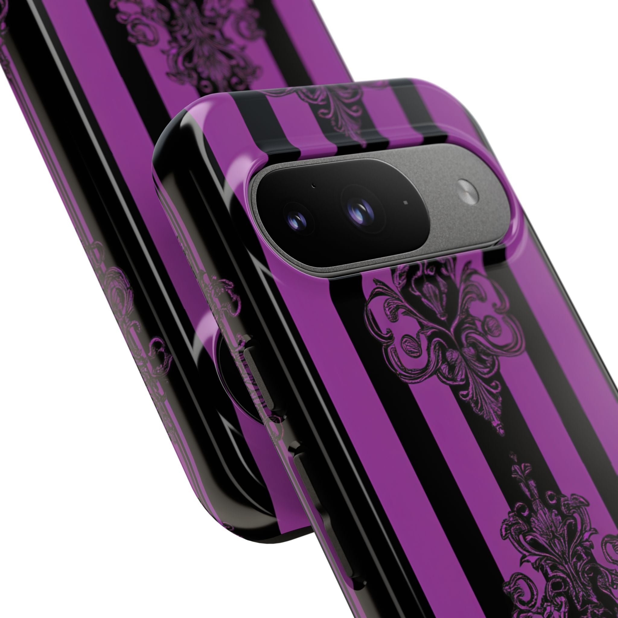 Damask Elegance Purple Google Pixel 9 Case - Tough