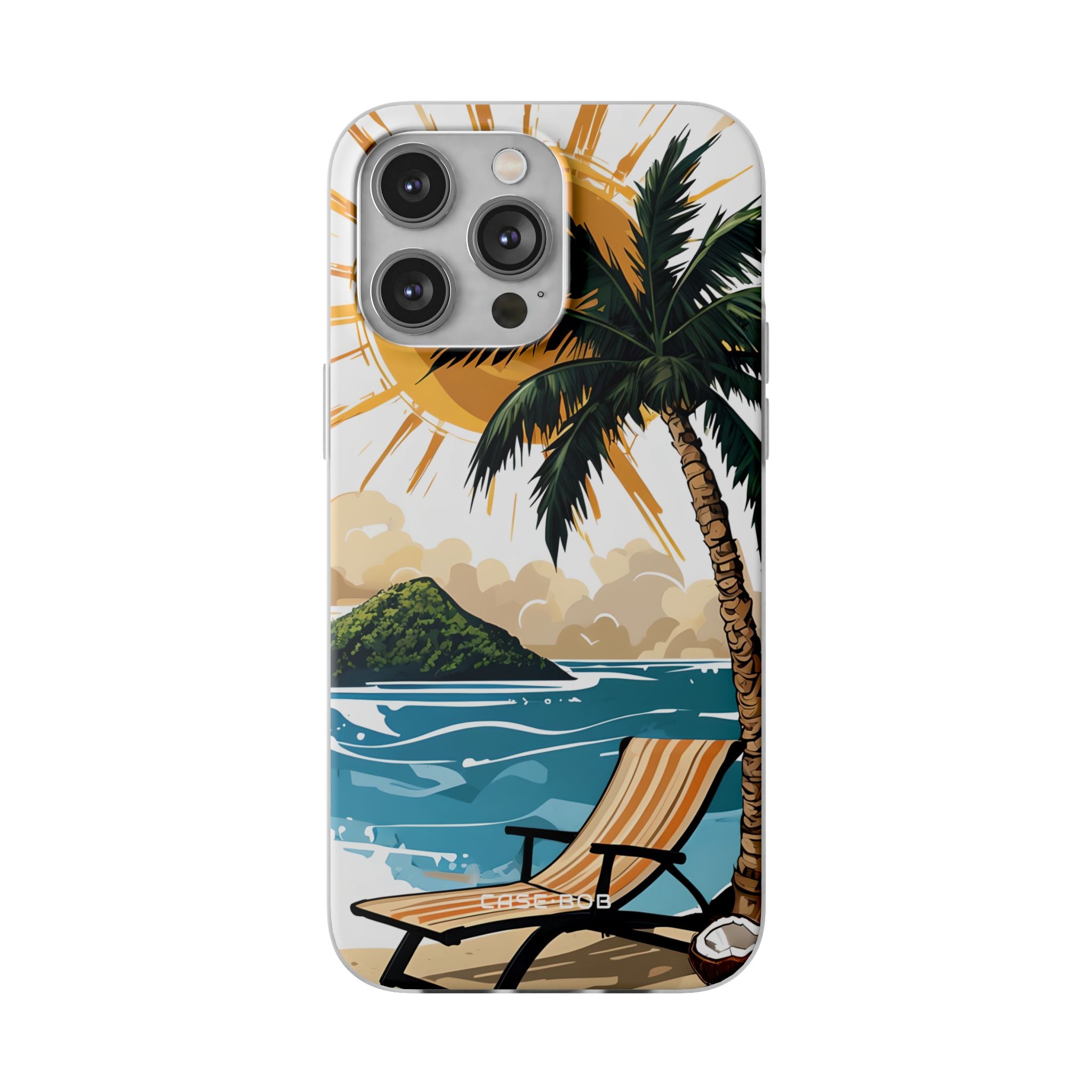 Sunny Palm Breeze iPhone 14 Pro Max Case - Soft
