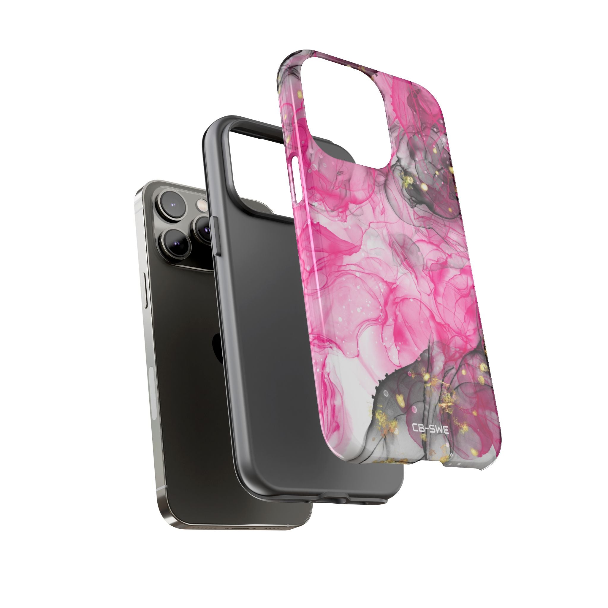 Vibrant Pink Swirls - iPhone Case