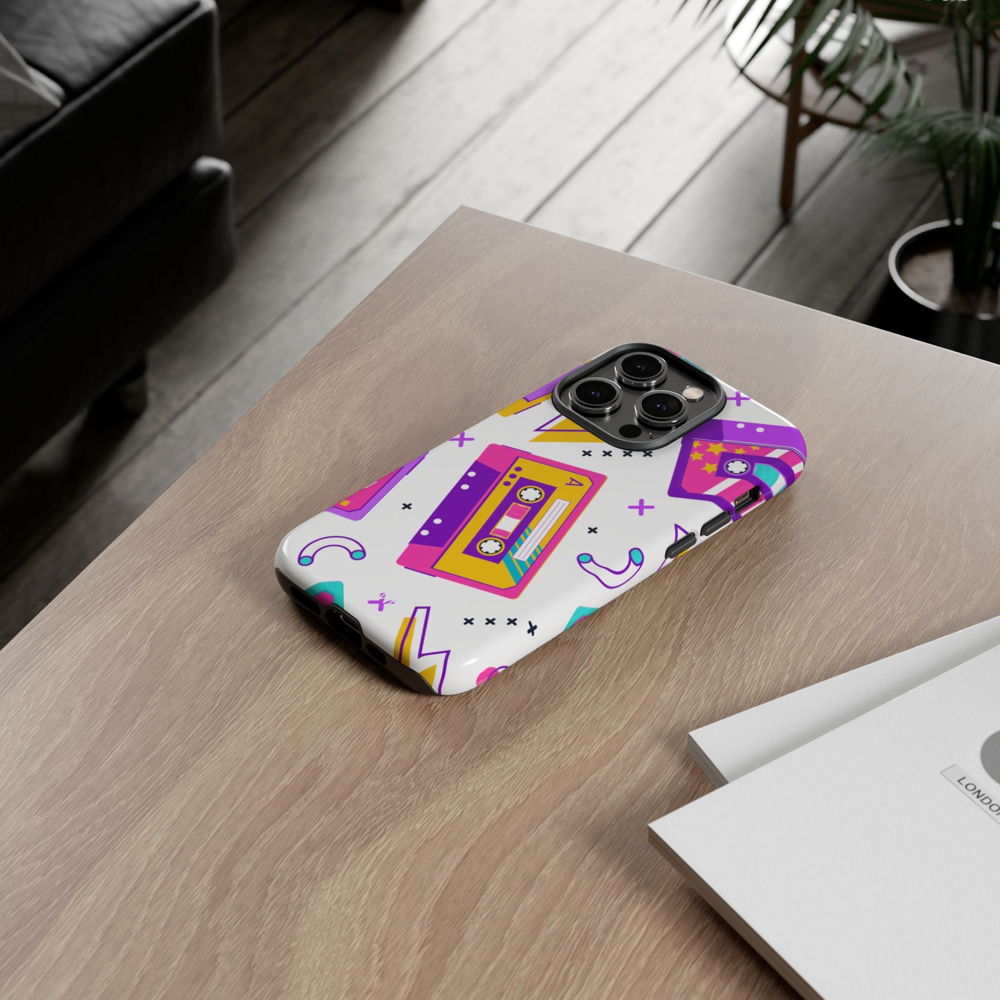 Retro Cassette Chaos - iPhone Case