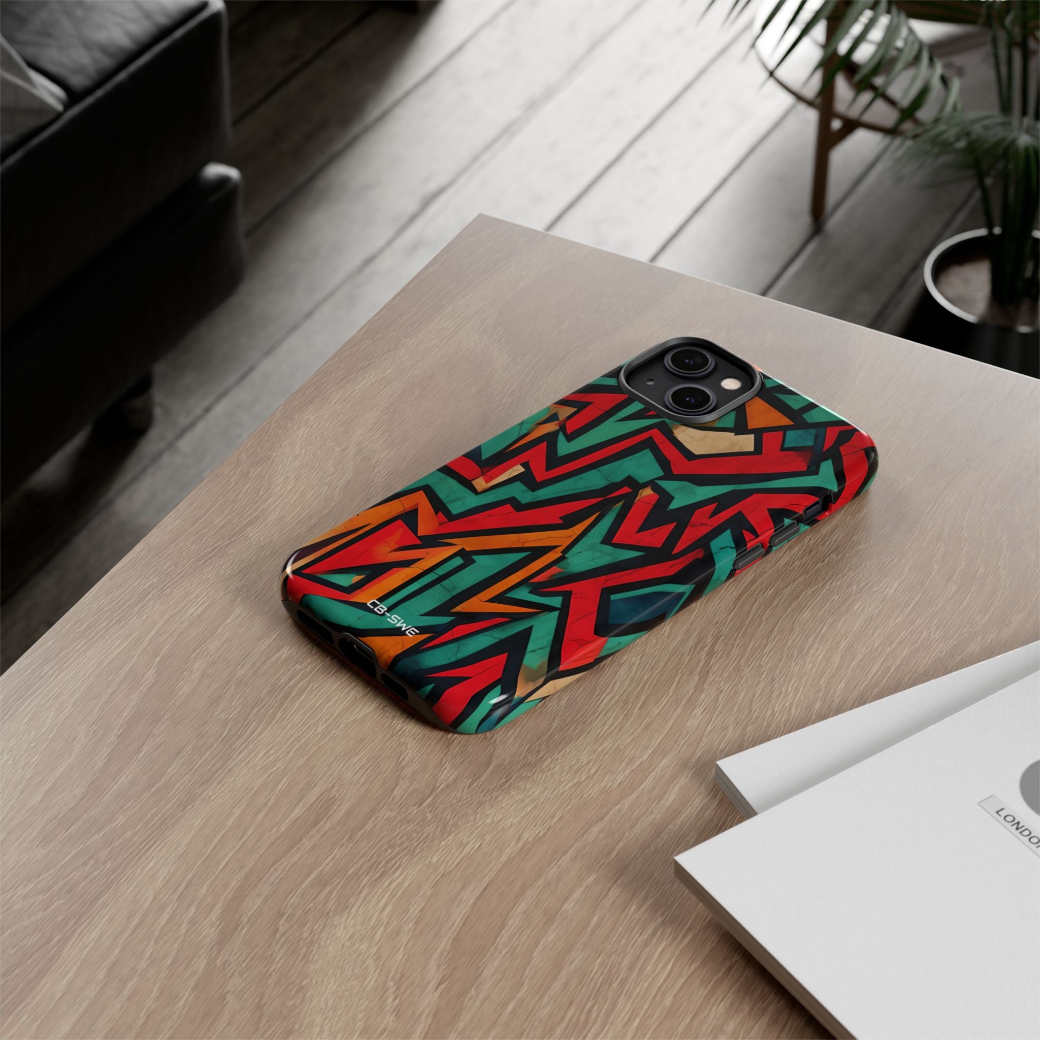 Vivid Geometry Dance - iPhone Case