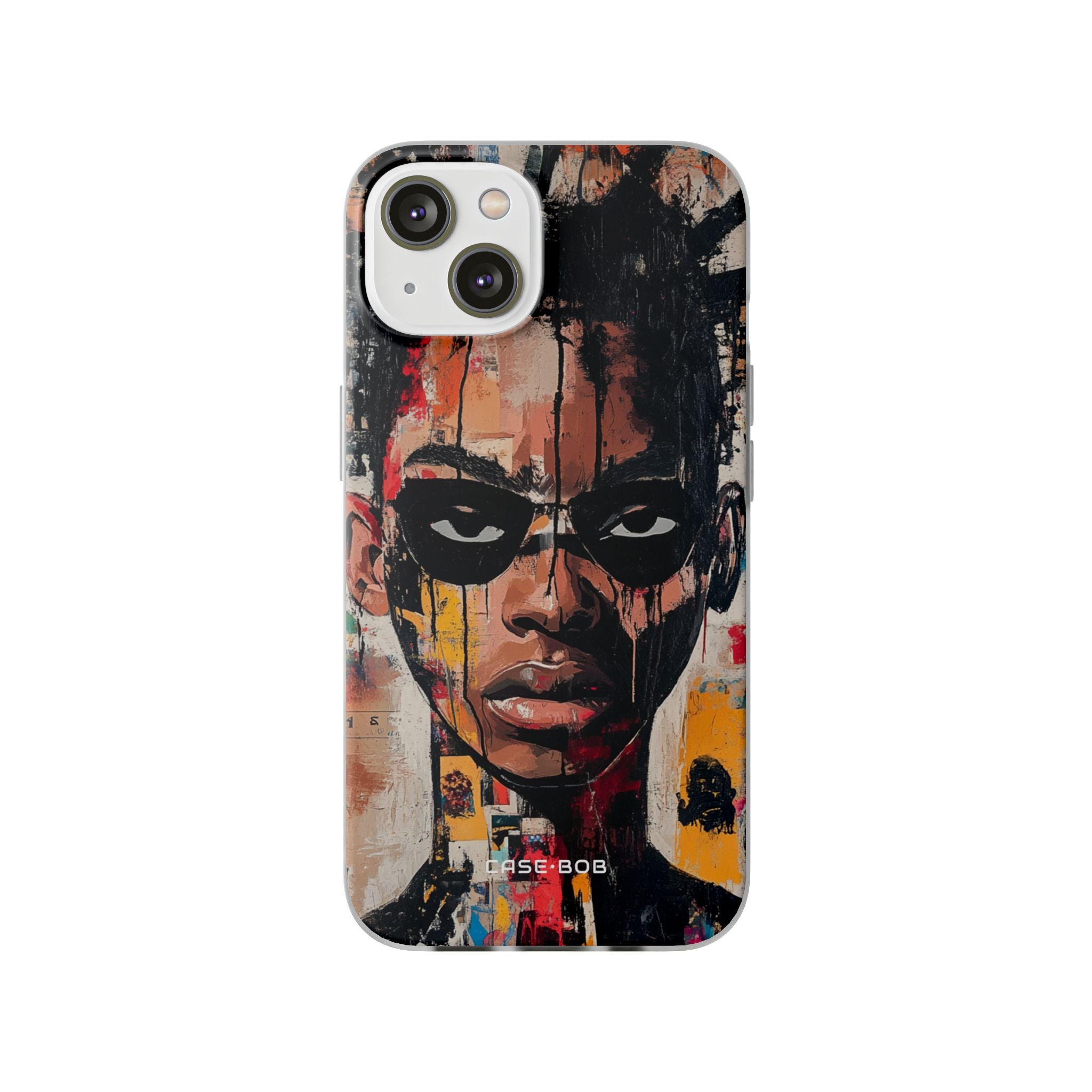 Masked Portrait Drips iPhone 14 Case - Soft