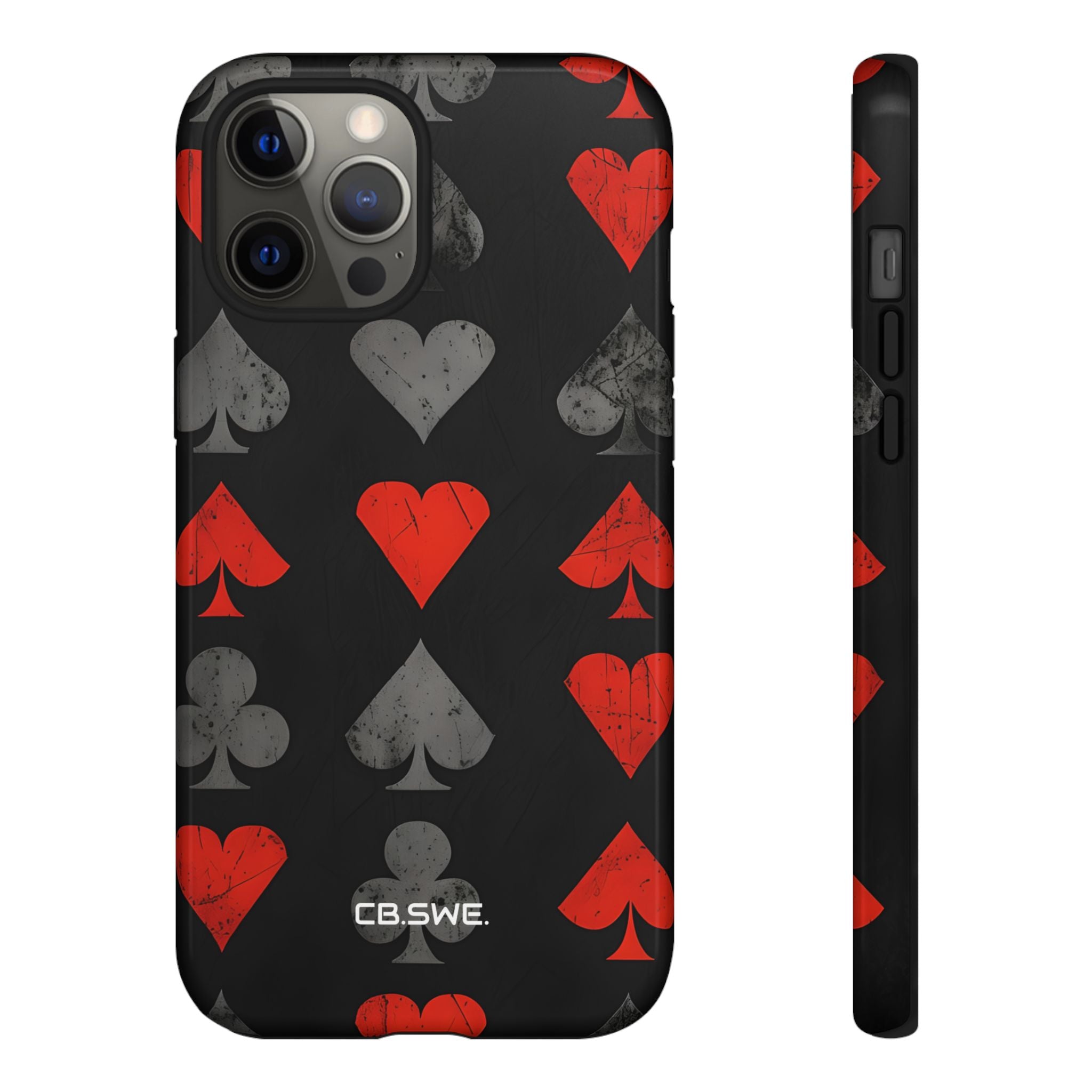 Playing Card Suits Gothic Flair iPhone 12 - Tough