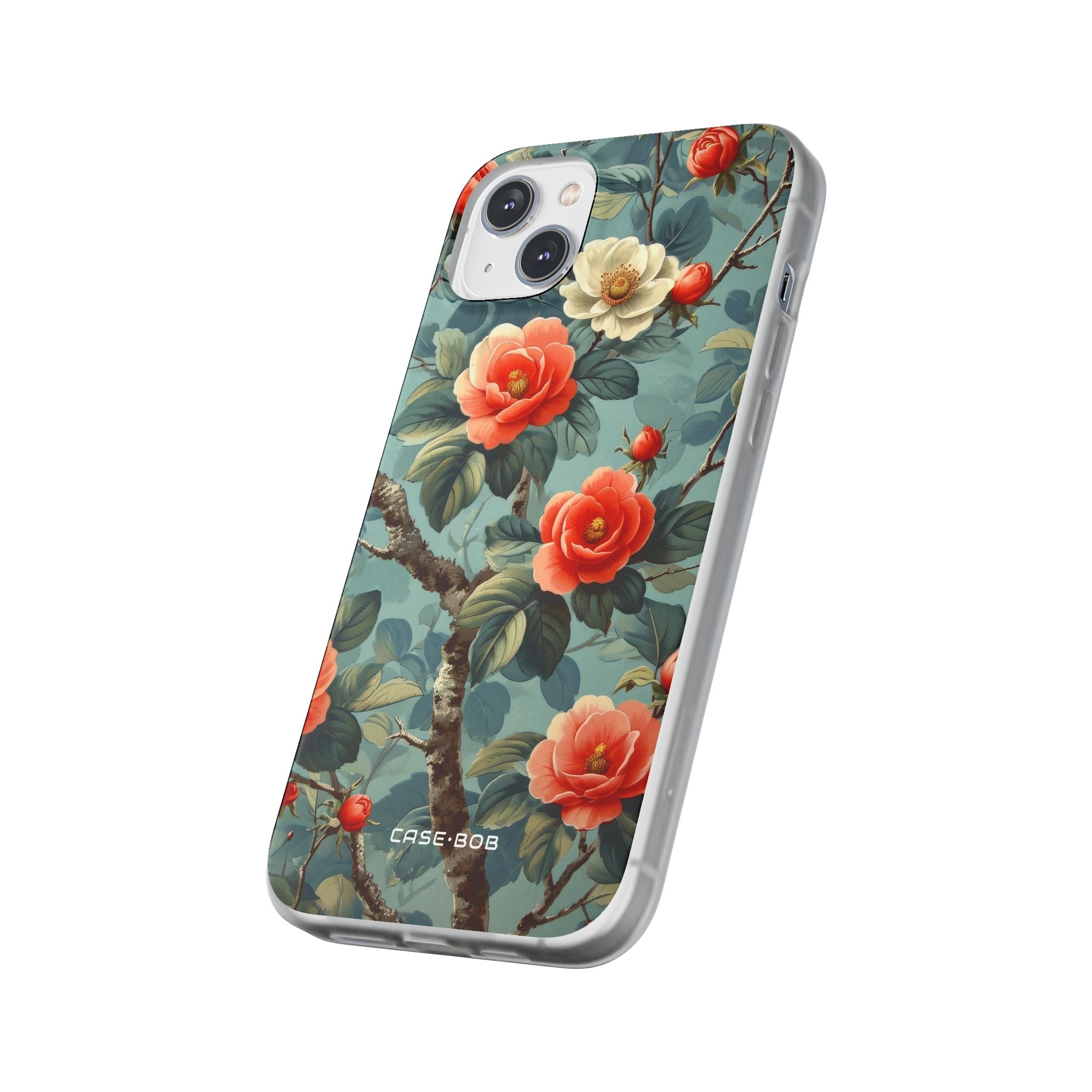 Coral Bloom iPhone 14 Plus Case - Soft
