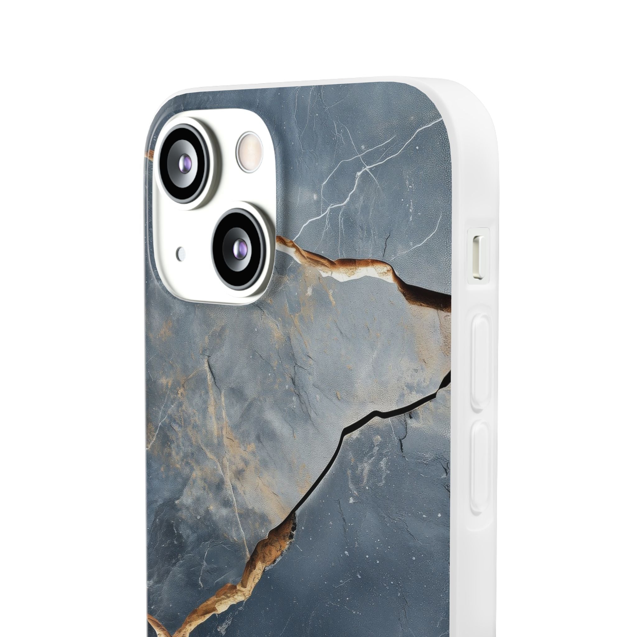 Jagged Vein Navy iPhone 13 mini Case - Soft