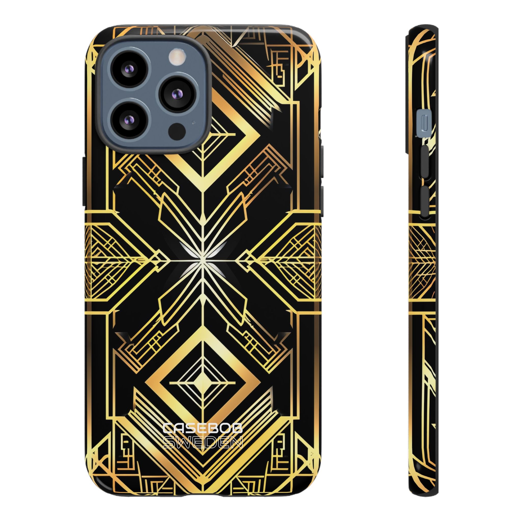 Golden Geometric Symphony iPhone 13 - Tough