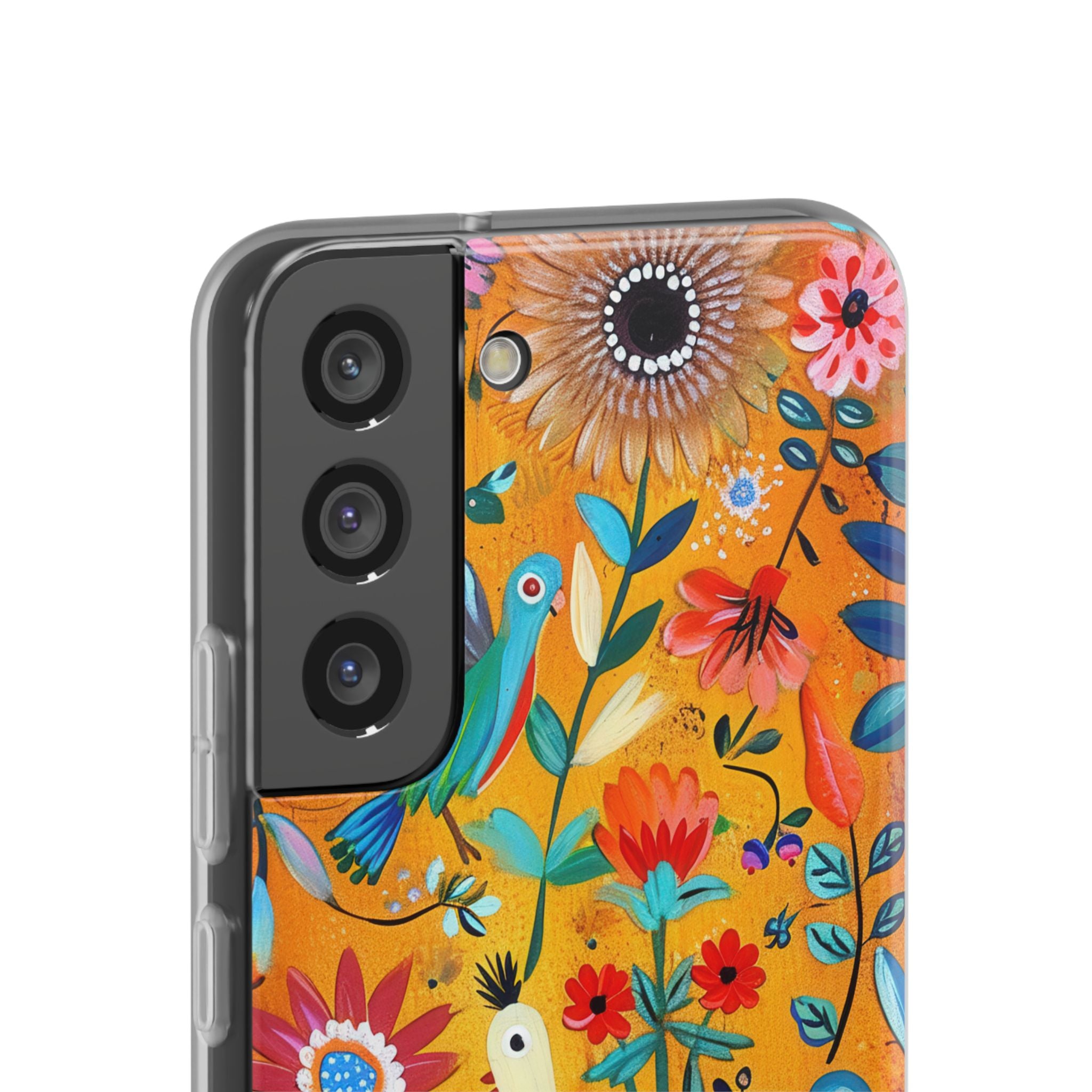 Colorful Birds Bloom Samsung S22 - Soft