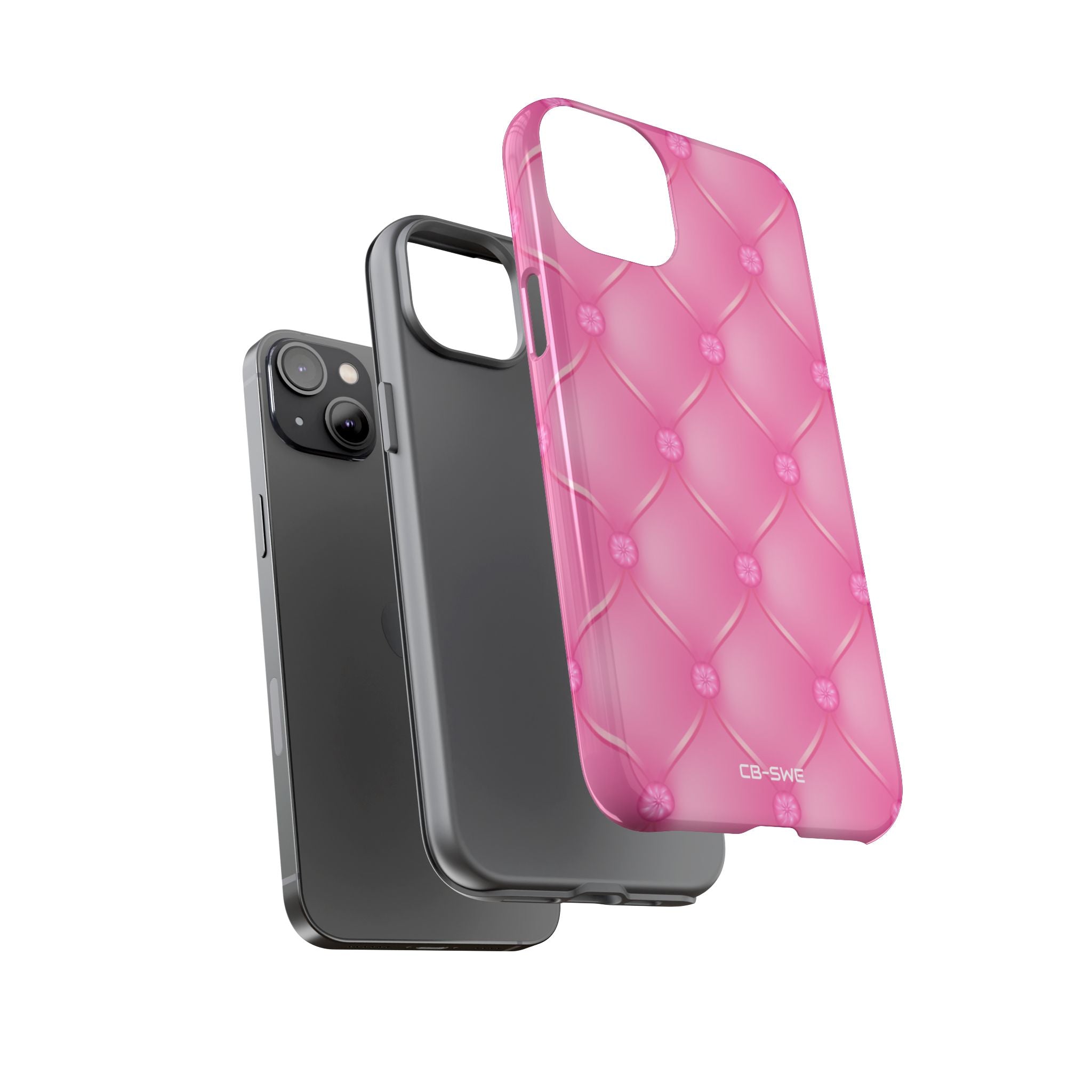 Quilted Pink Elegance - iPhone Case