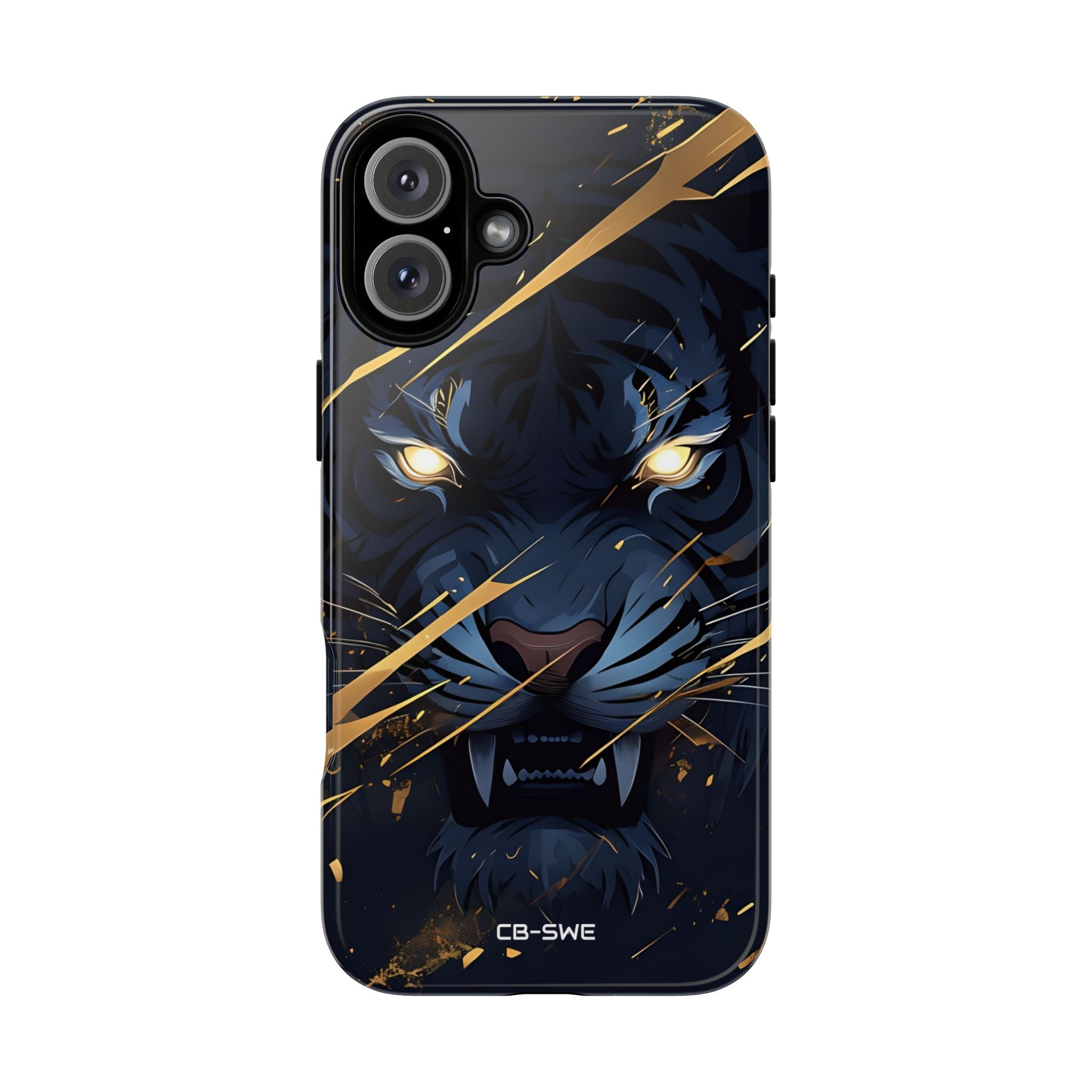 Tiger's Glowing Gaze - iPhone Case