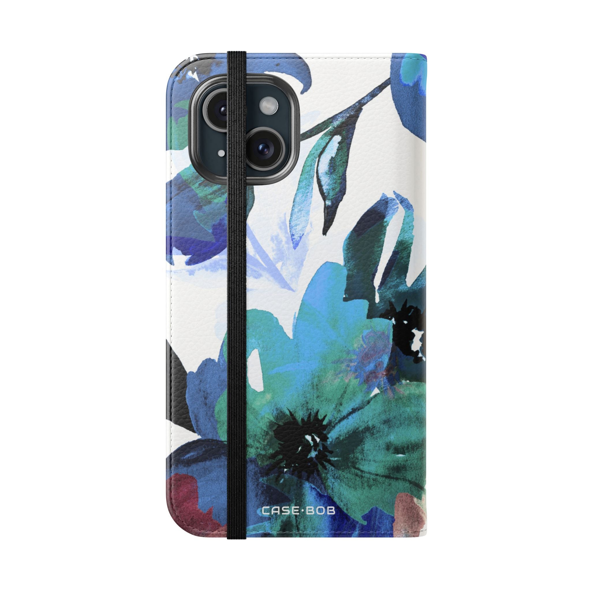 Blue Bloom - iPhone 15 Case - Wallet