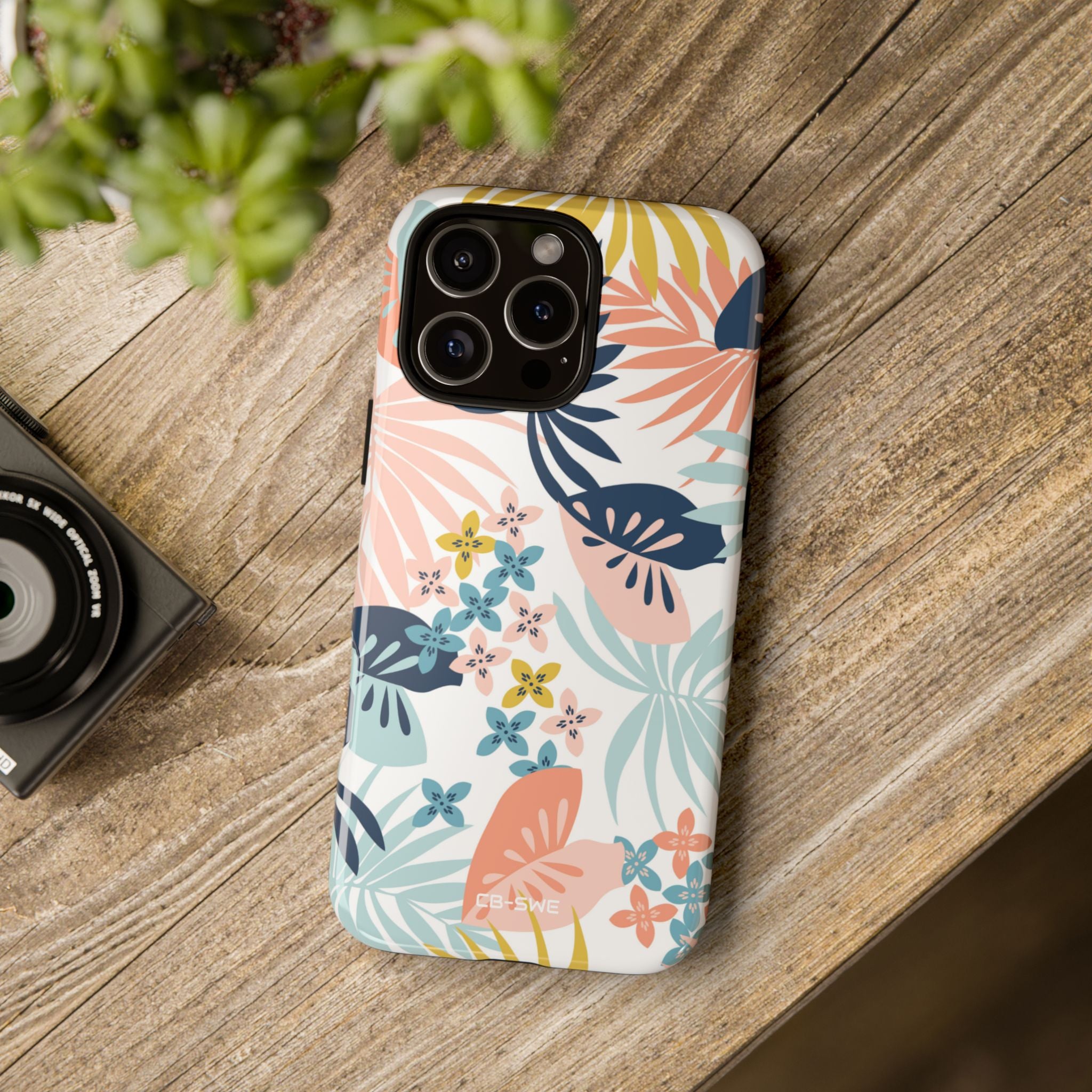 Tropical Foliage Blooms - iPhone Case