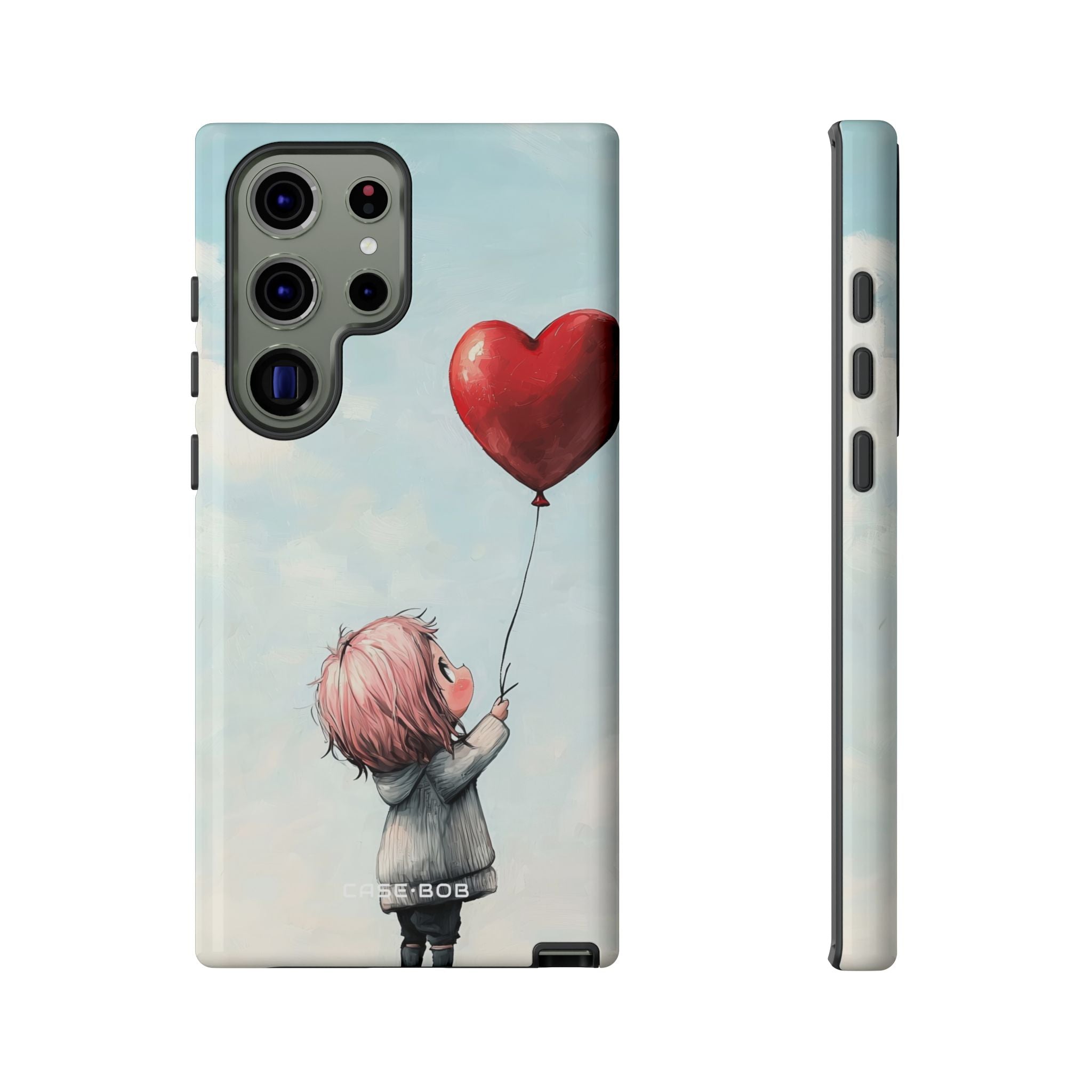 Heart Balloon Glow Samsung S23 Ultra Case - Tough