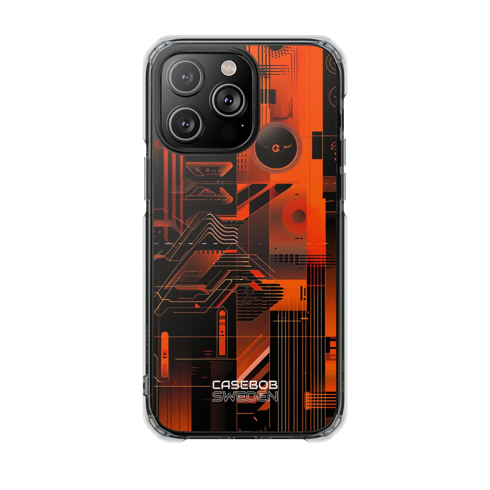 Orange Circuit Dreams iPhone 14 - Impact Clear+
