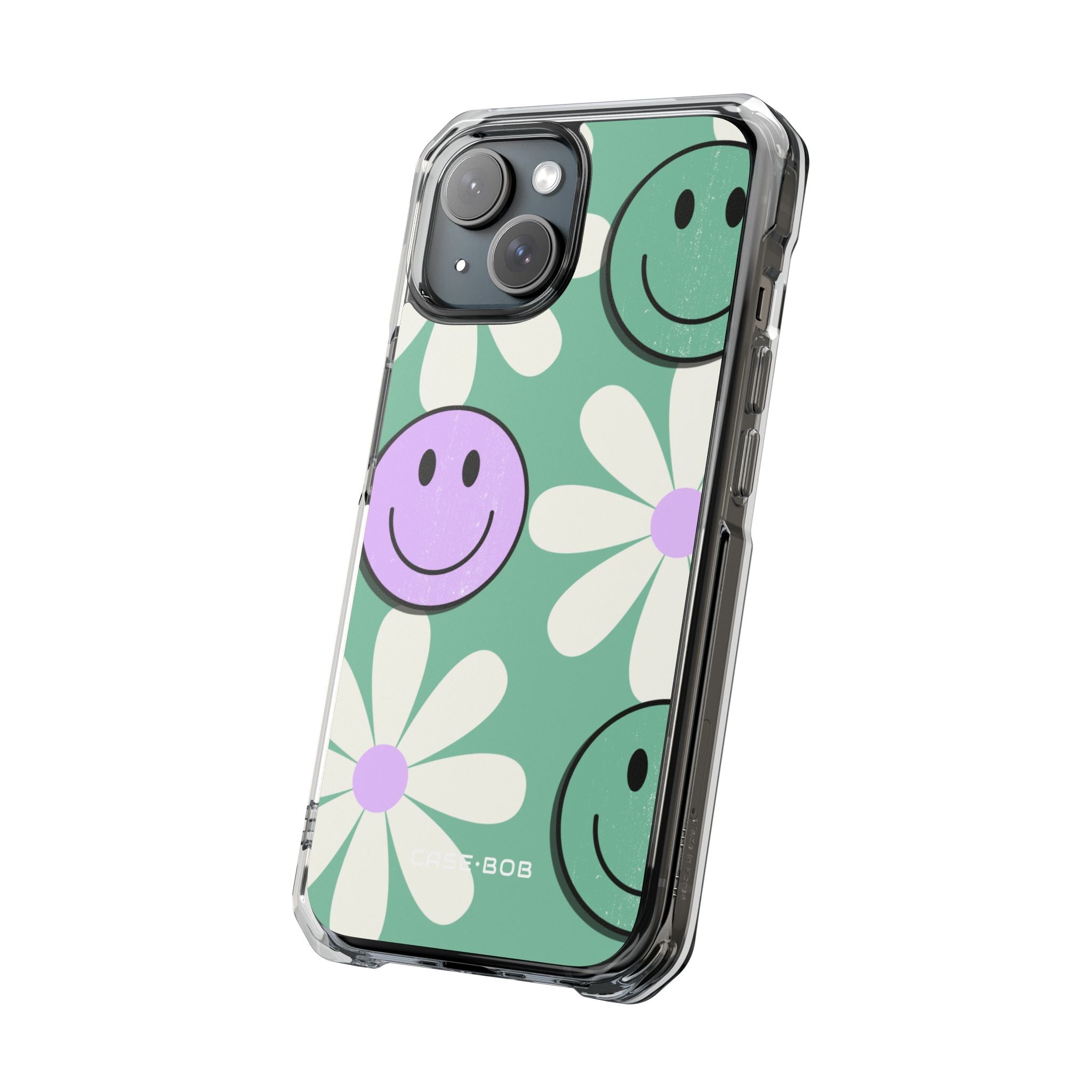 Smiley Bloom iPhone 15 Case - Impact