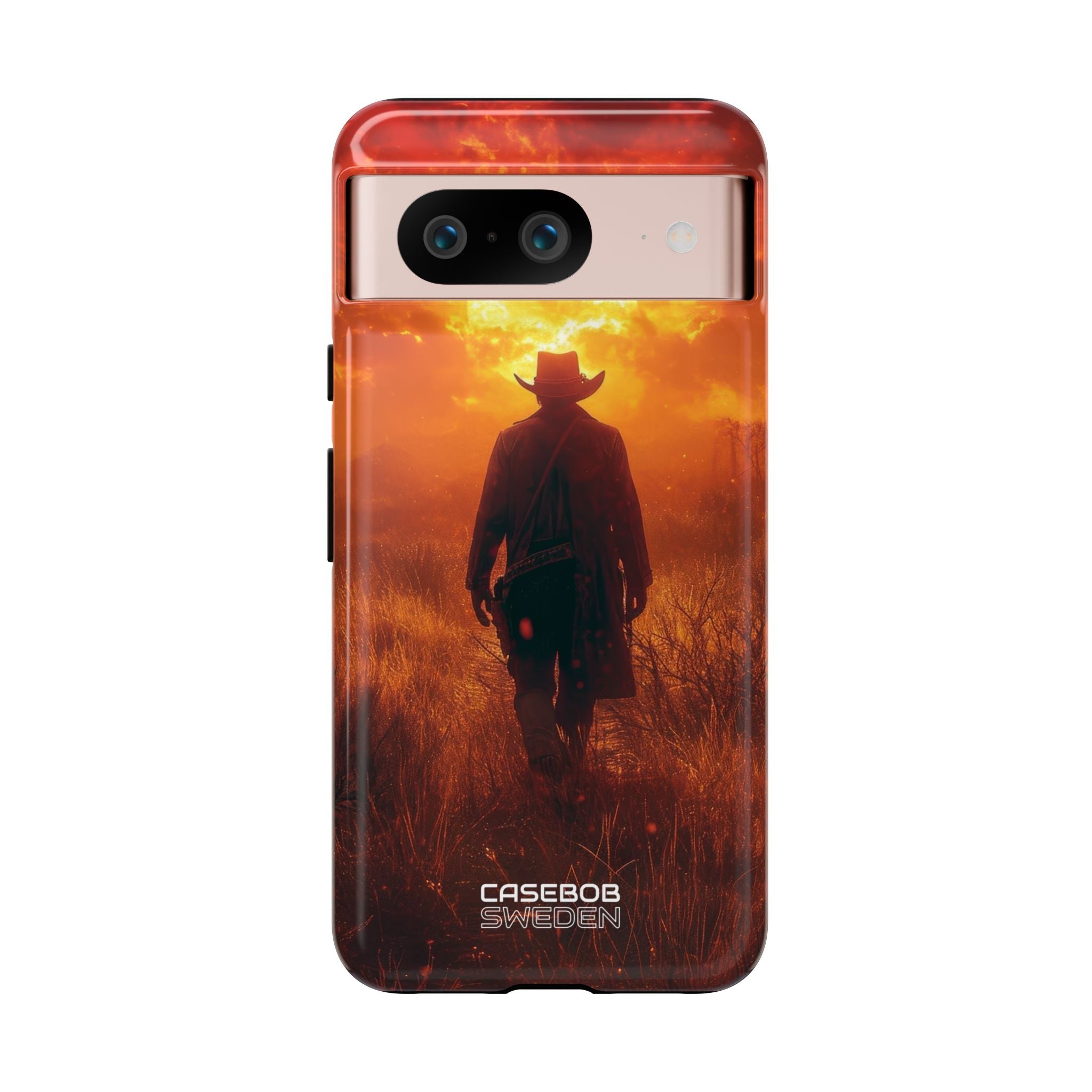 Cowboy al tramonto infuocato Google Pixel 8 - Tough
