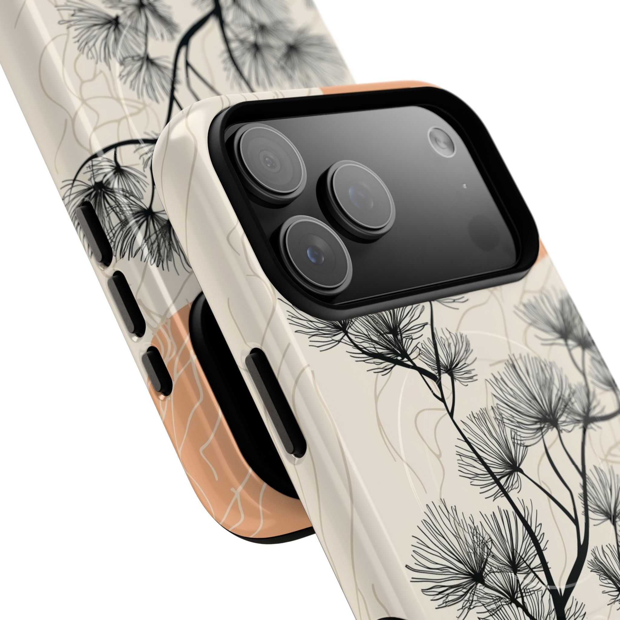 Spiky Tree Sunset iPhone 17 Pro Max Case - Tough+