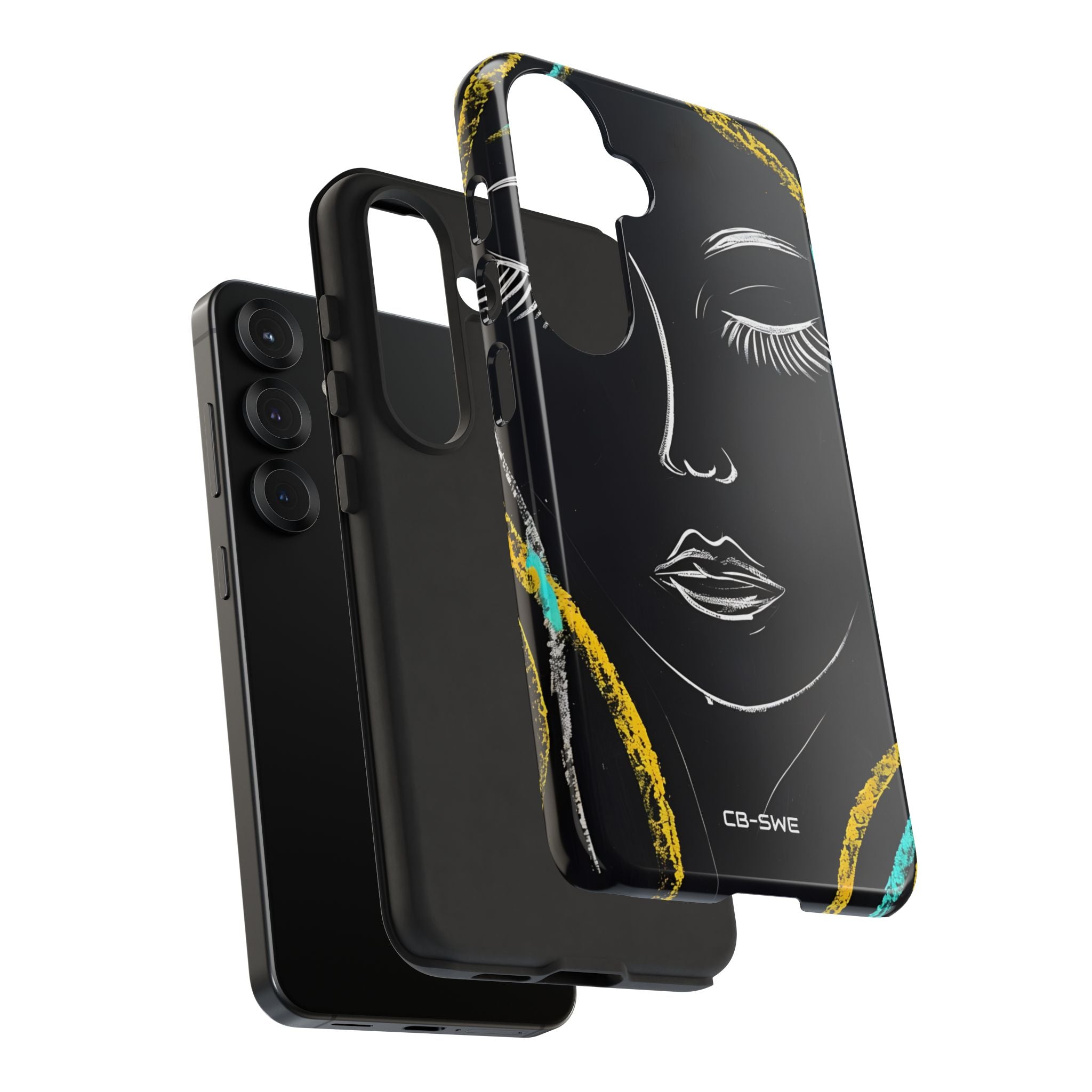 Vivid Minimalist Portrait - Samsung Case
