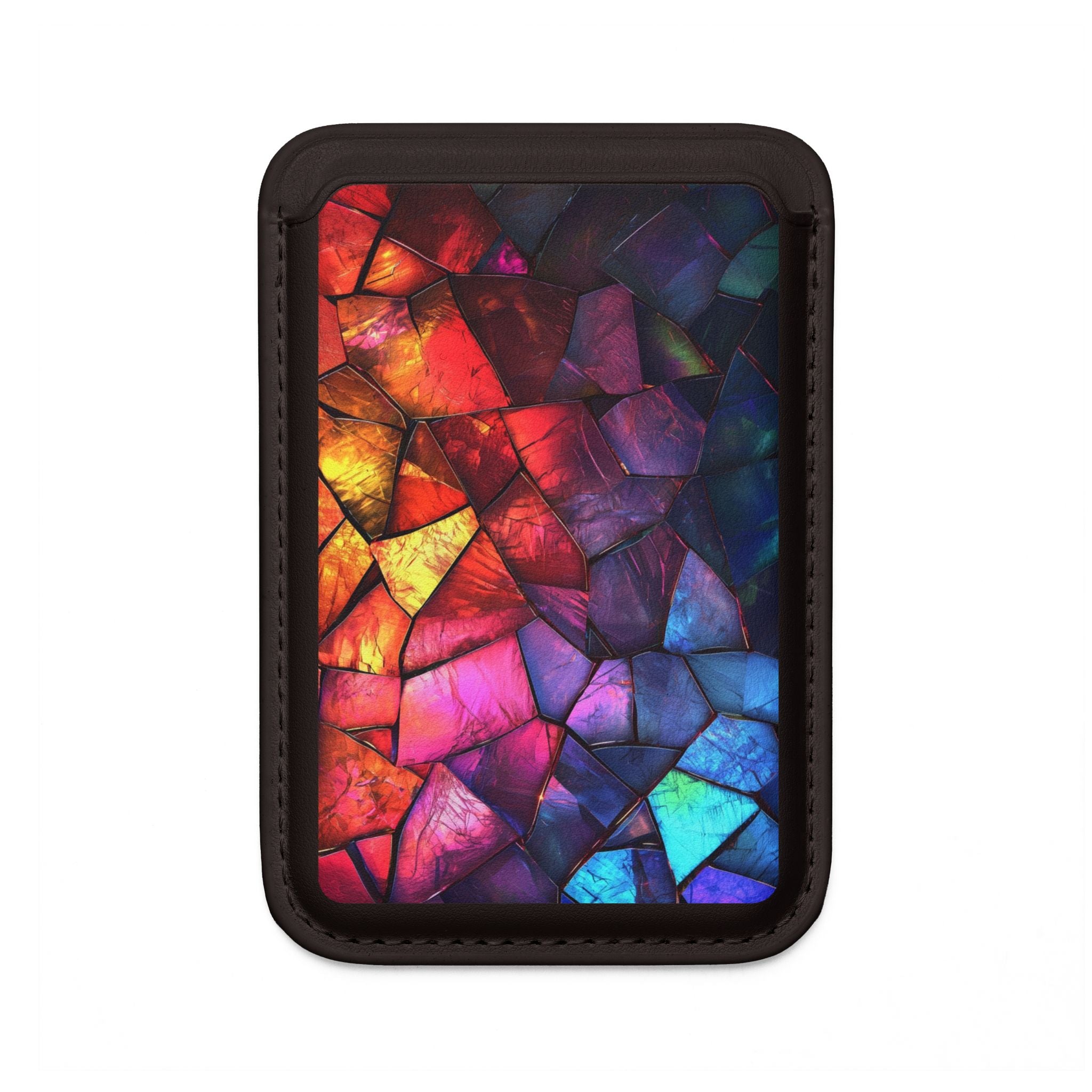 Crimson Shard Mosaic Wallet – MagSafe Ready
