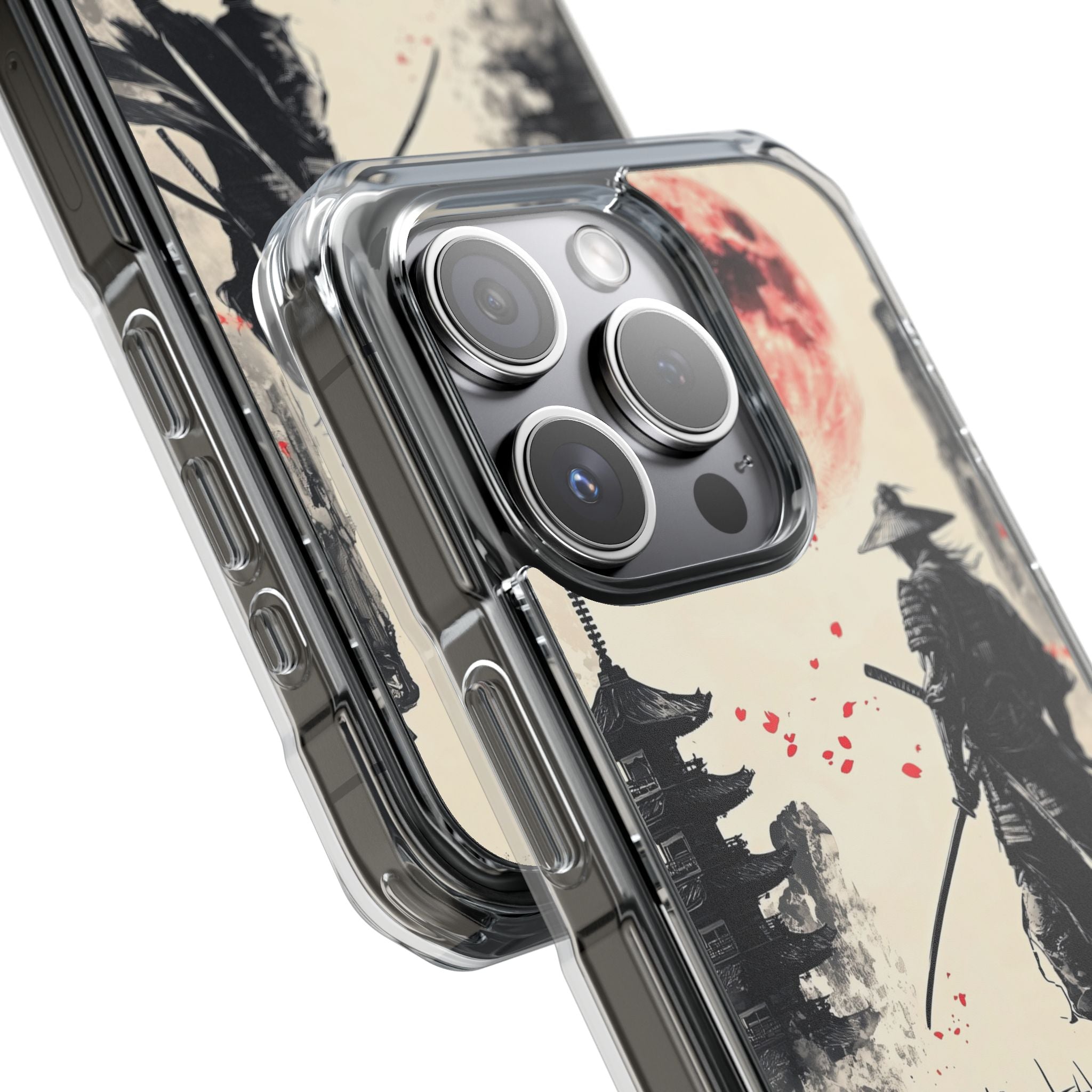 Samurai Gazes Moonward iPhone Case - Impact