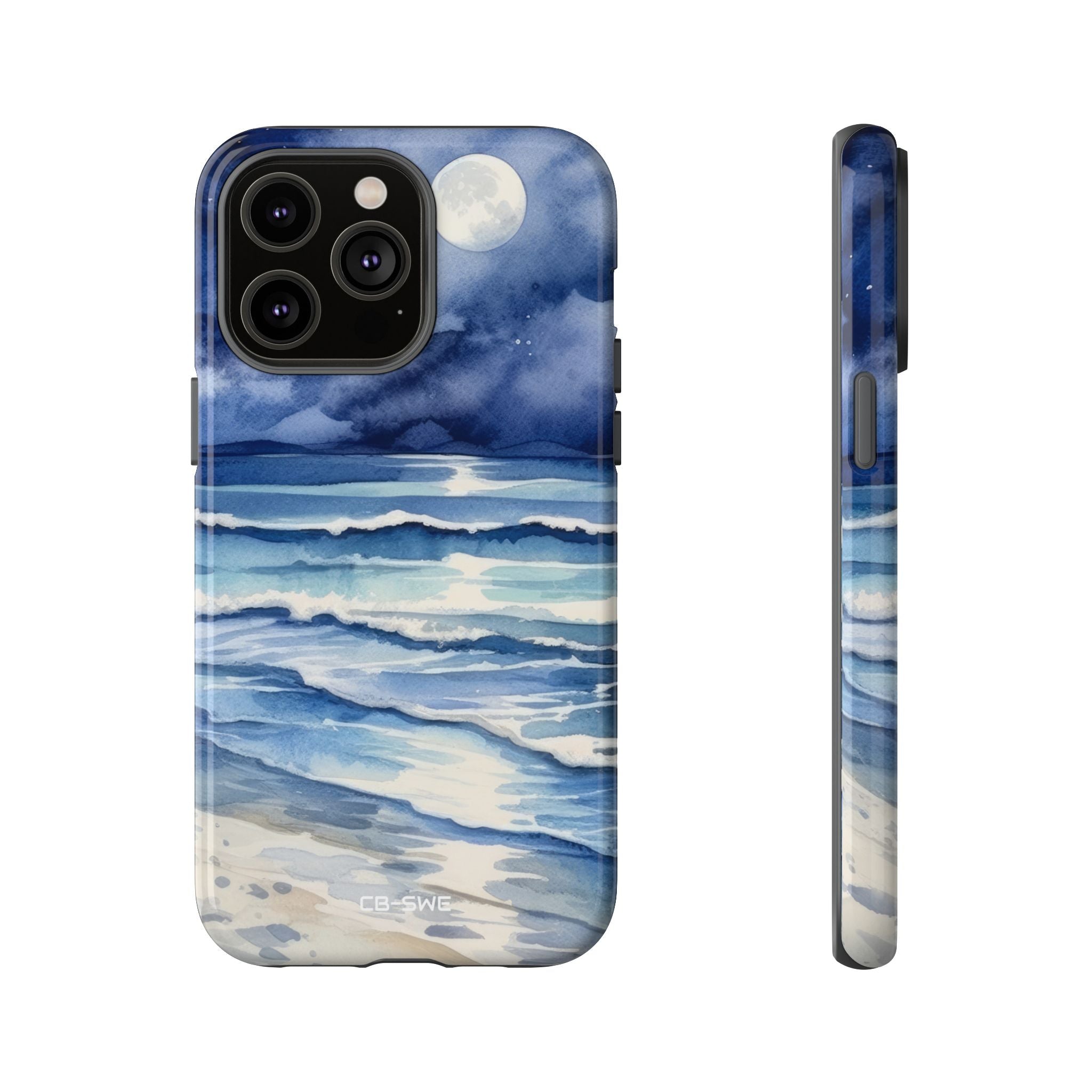 Moonlight Reflects Waves - iPhone Case