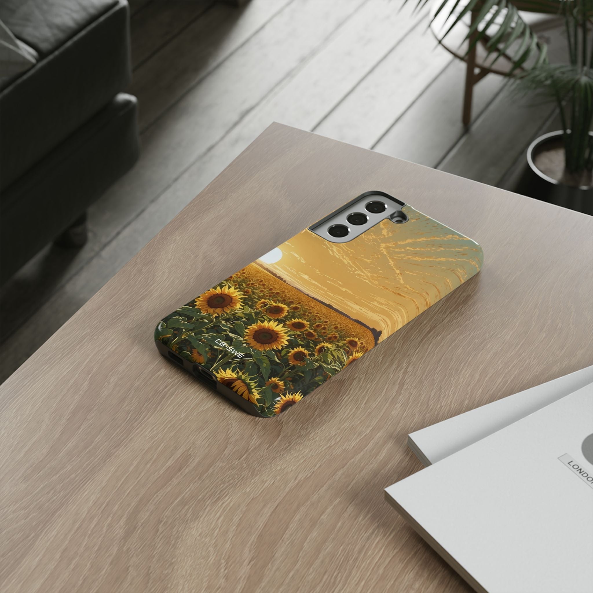 Sunflowers Embrace Sunset - Samsung Case