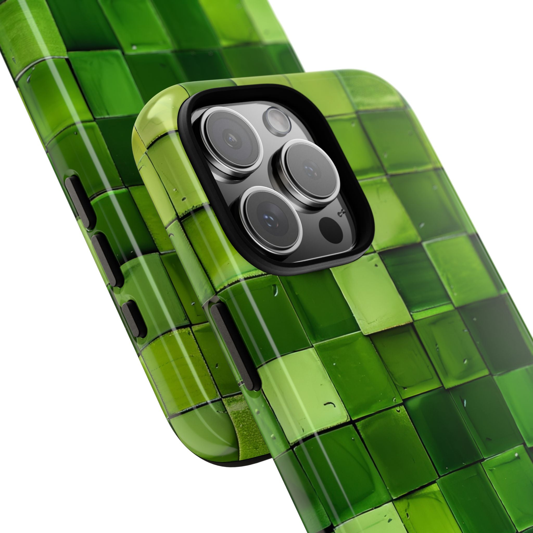 Green Tile Harmony iPhone 16 - Tough