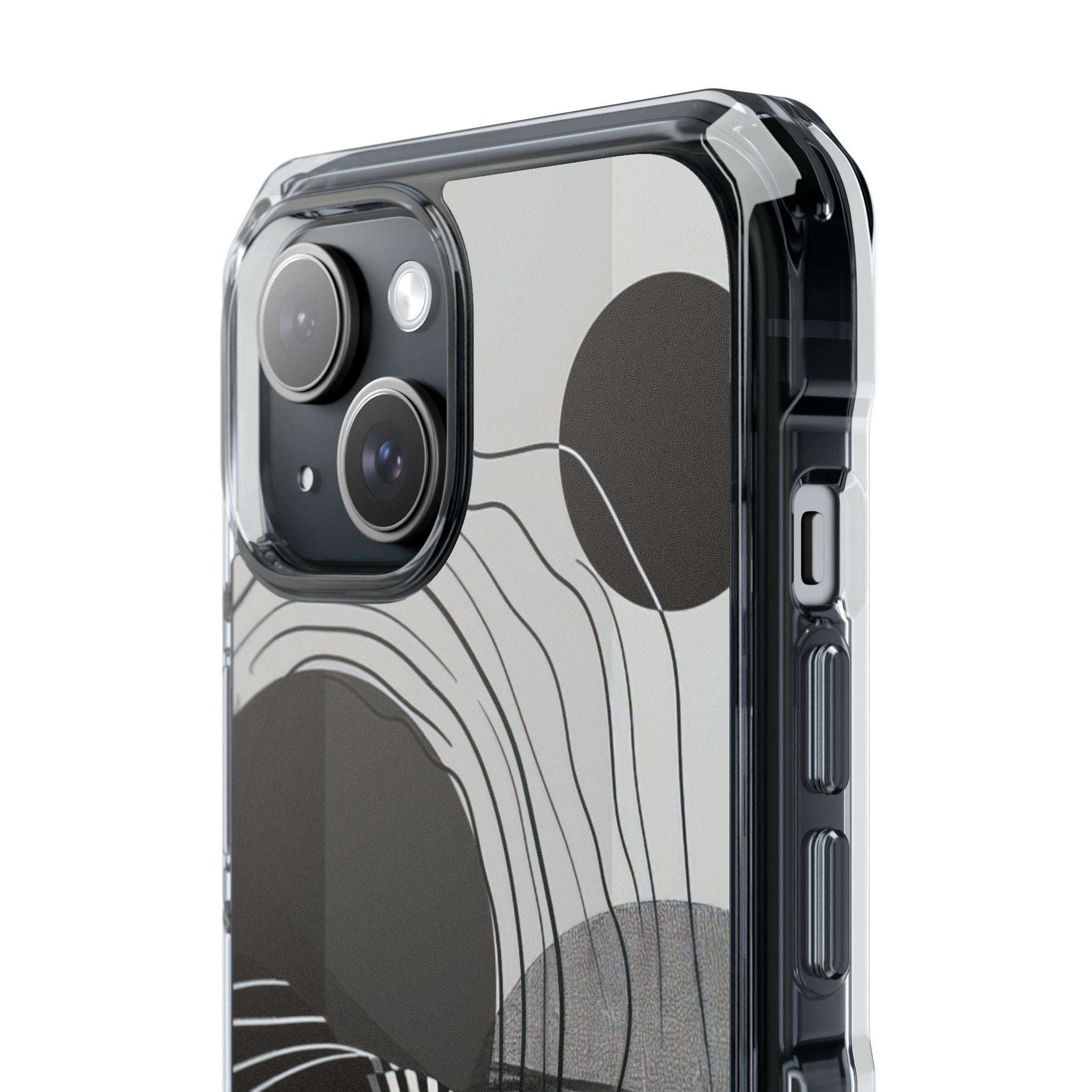 Monochrome Motion Flow iPhone 15 - Impact Clear+