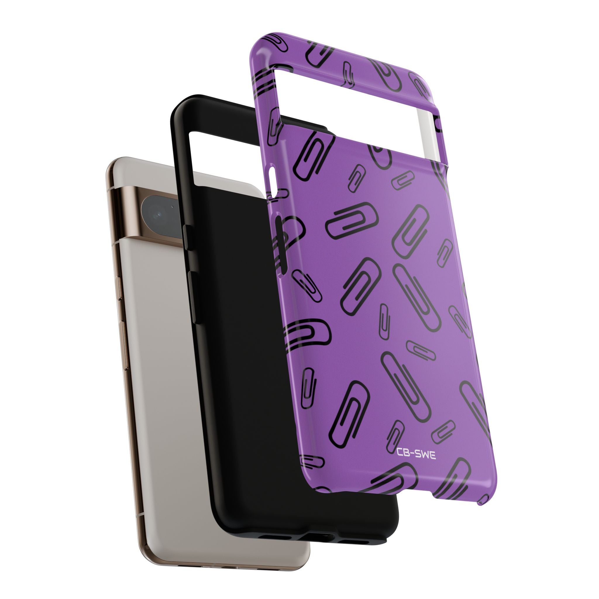 Paperclips Dance Playfully - Google Pixel Case