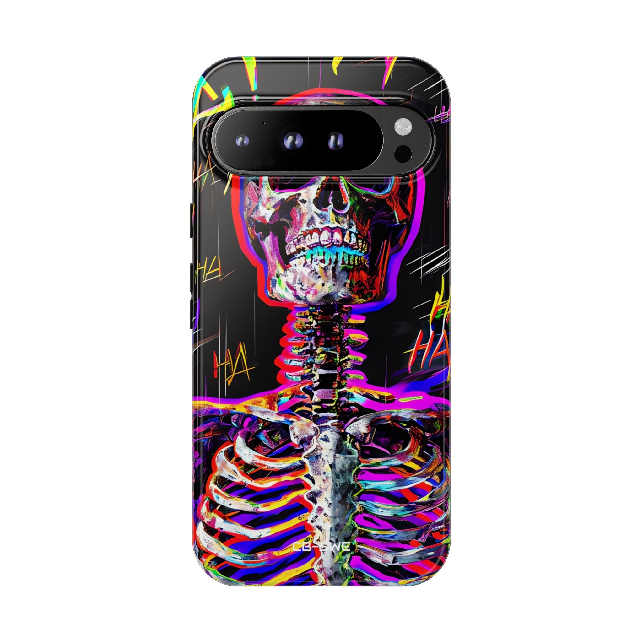 Neon Skeleton Chaos - Google Pixel Case