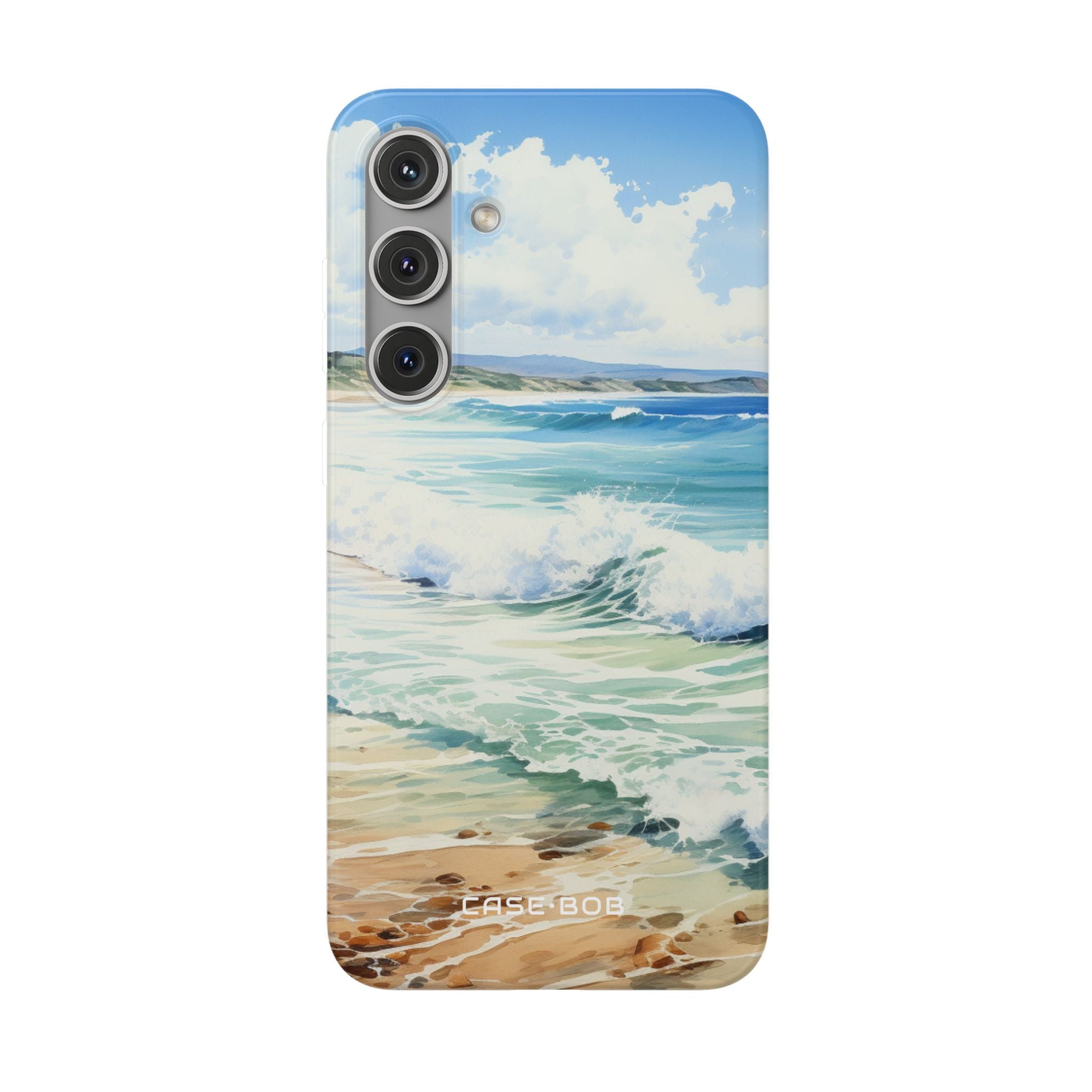 Foamy Wave Breeze Samsung S24 Plus Case - Soft
