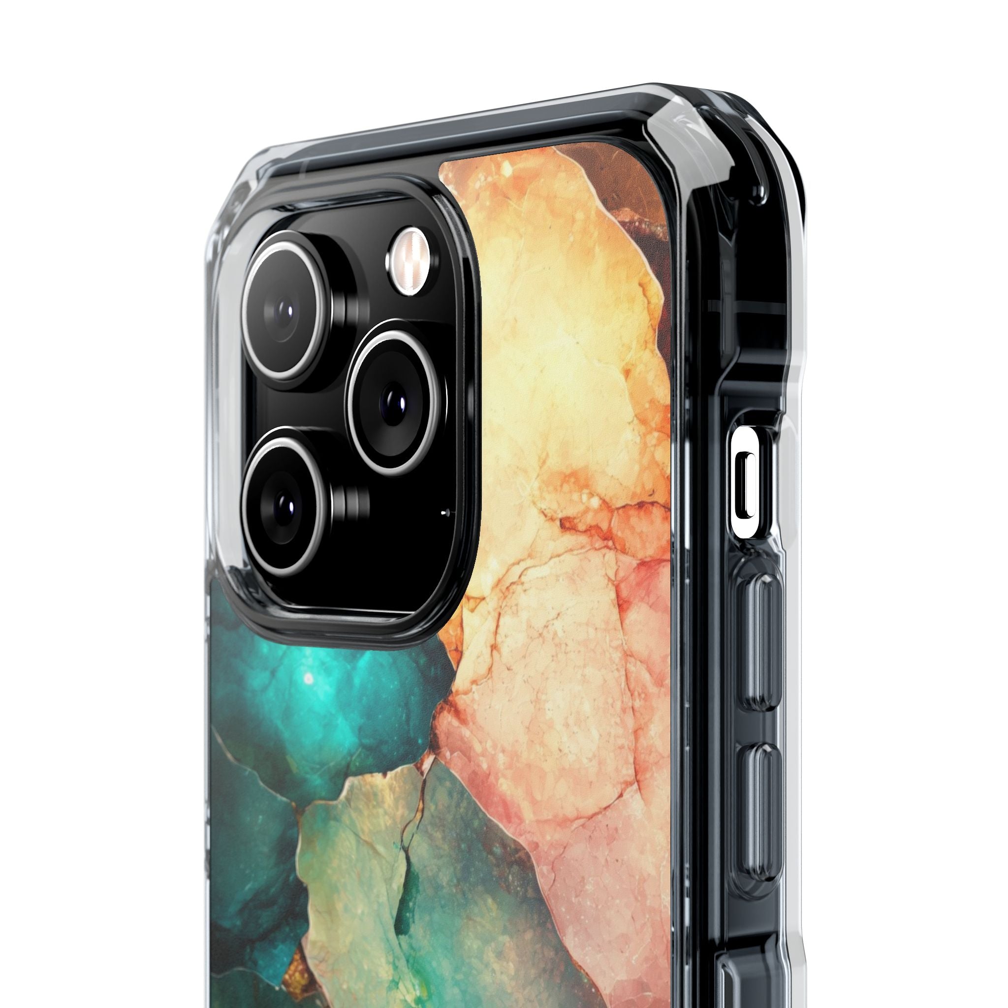 Teal Mosaic Veins iPhone 14 Pro Case - Impact
