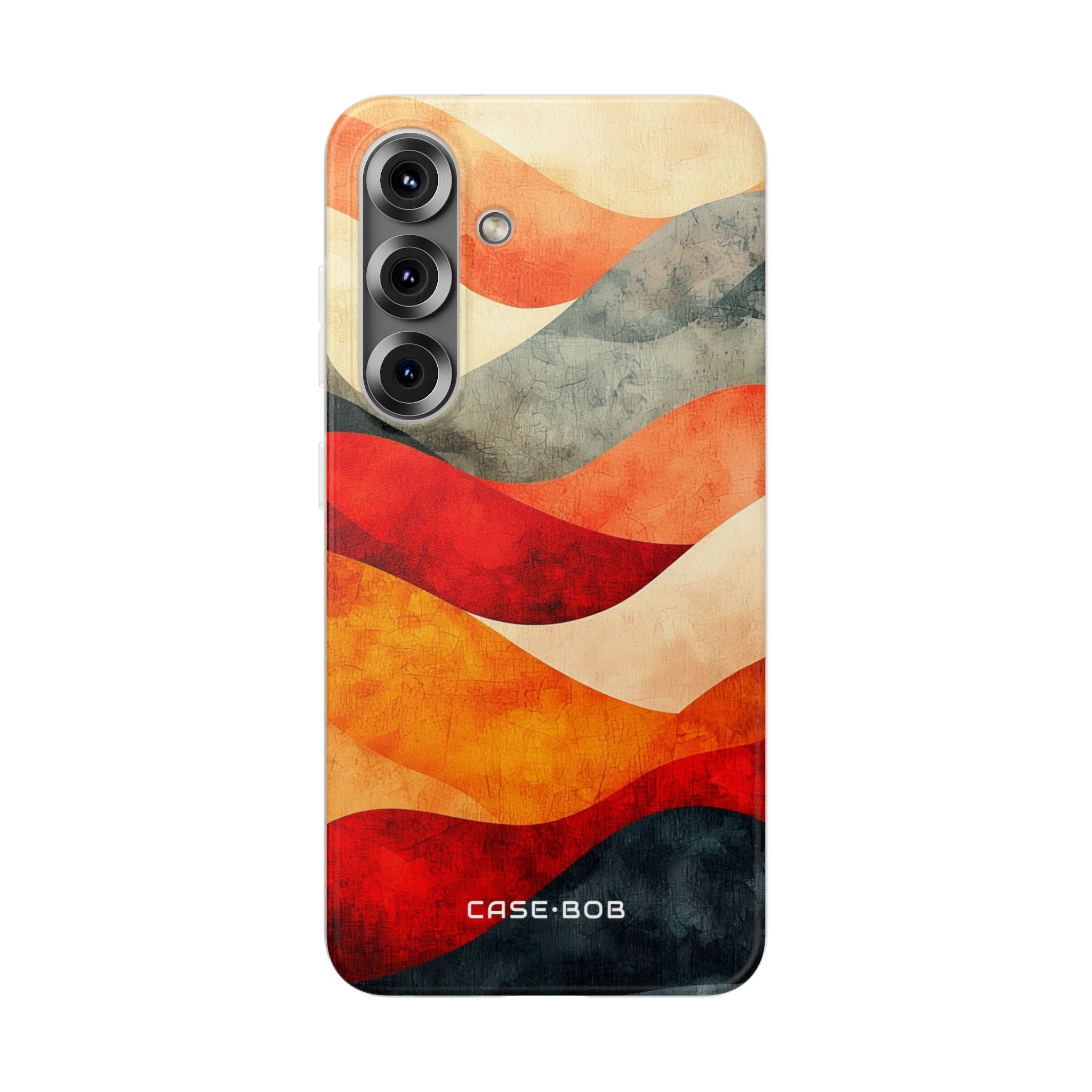 Cracked Wave Sunset Samsung S25 Case - Soft