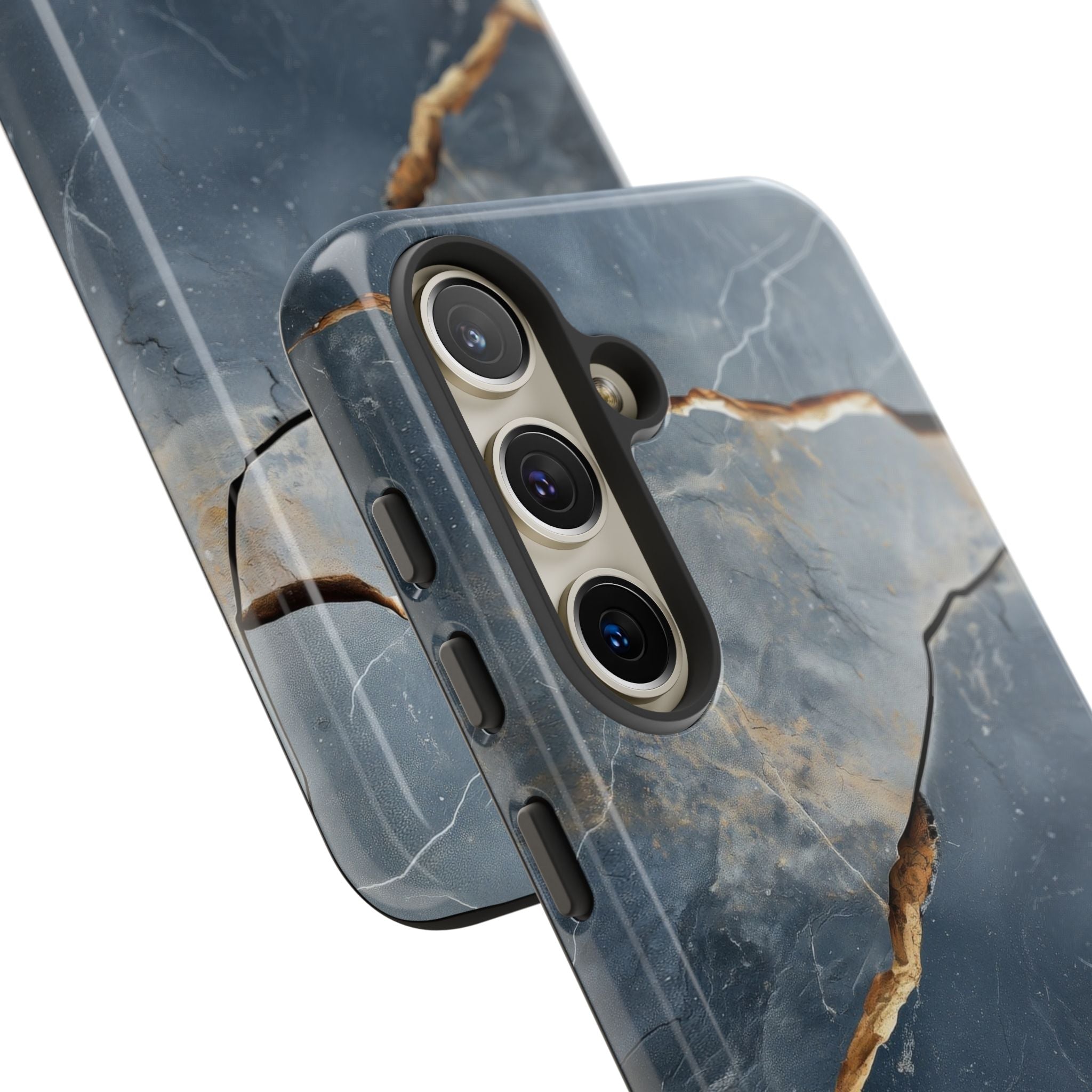 Jagged Vein Navy Samsung S24 Case - Tough